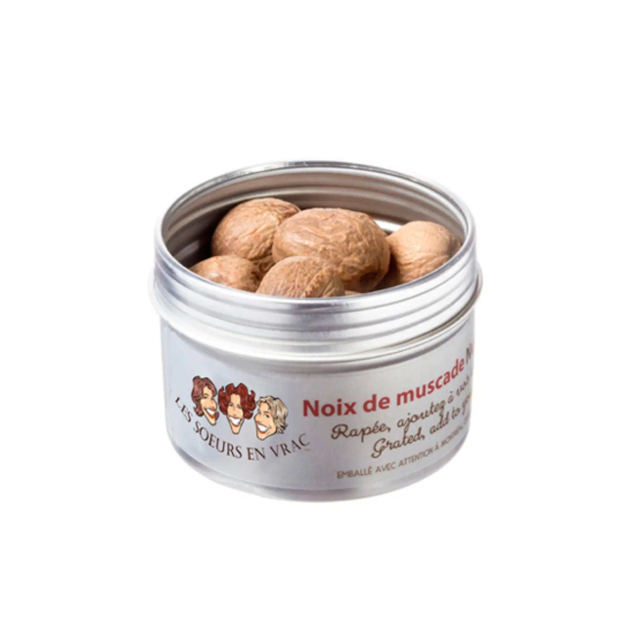 Noix de muscade entière 46 g en vrac pour cuisine et pâtisserie