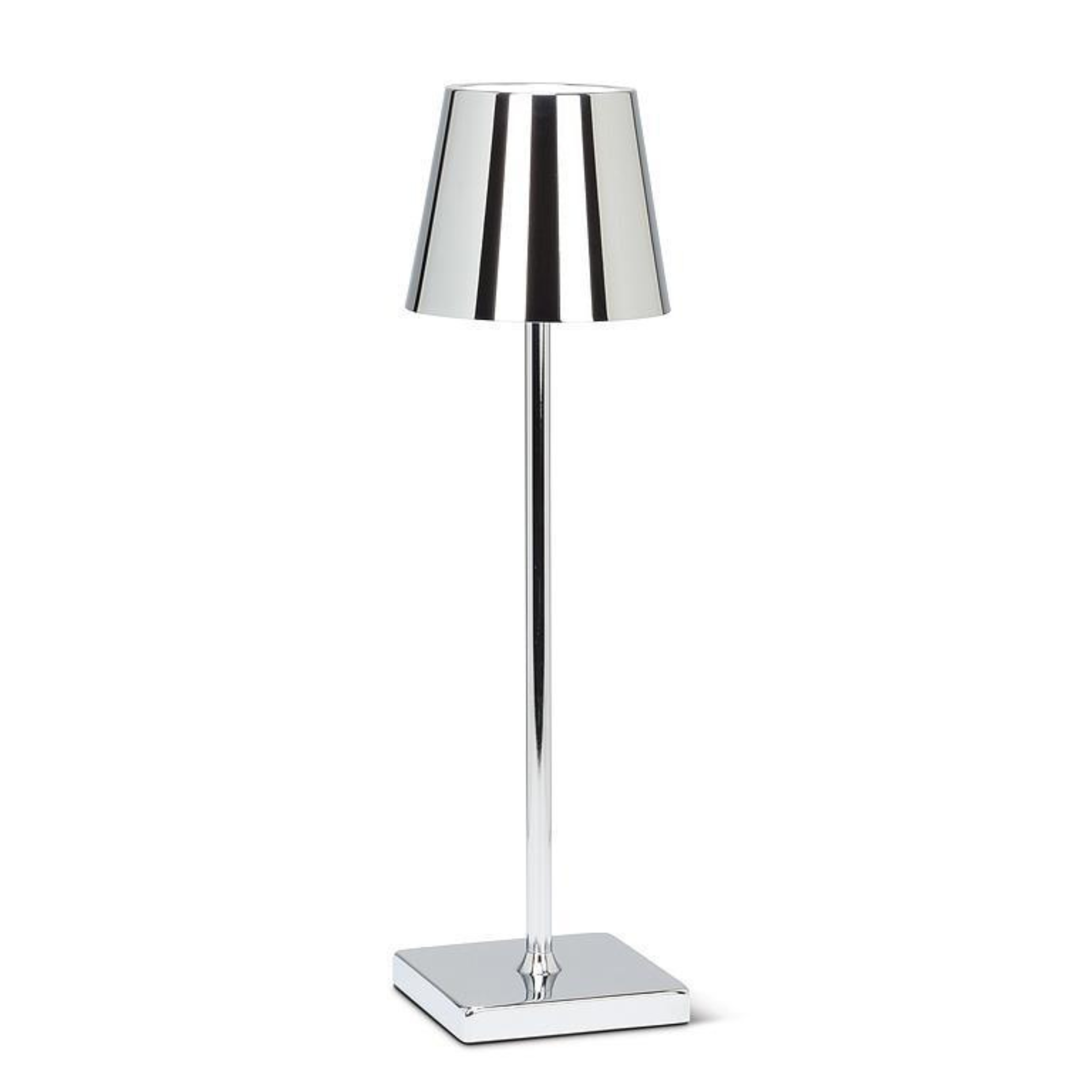 Lampe de table LED avec abat-jour classique Argent
