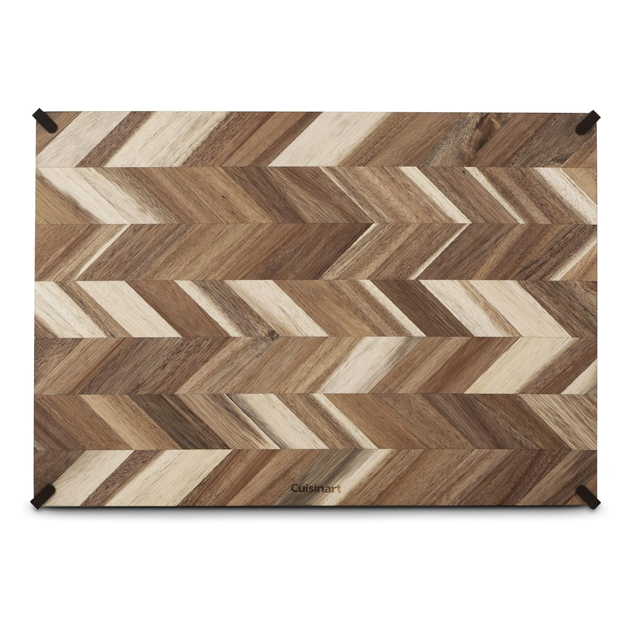 Cuisinart 18" x 12" Chevron Acacia Wood Cutting Board