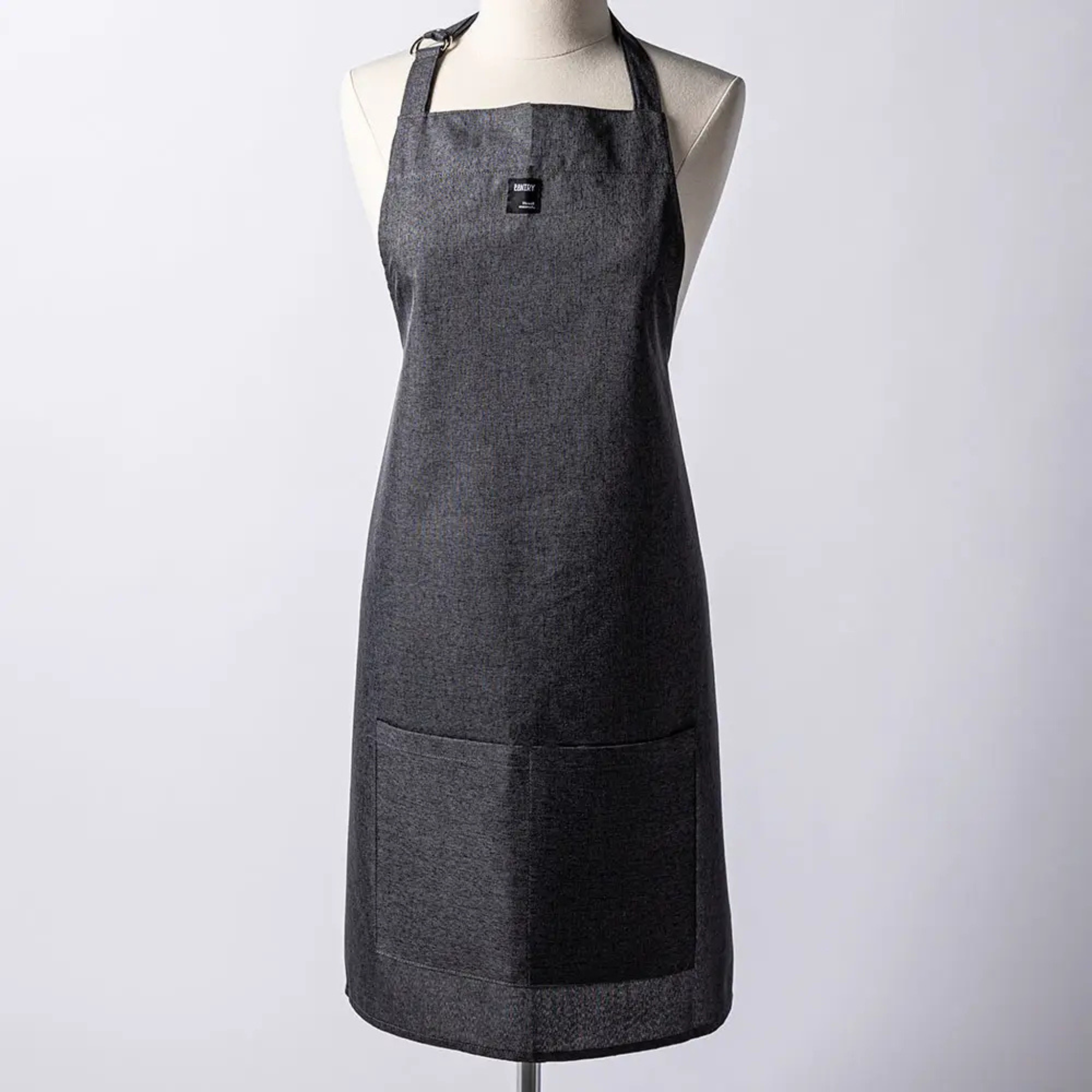 Unisex Charcoal Apron with Adjustable Straps Chambray - Harman