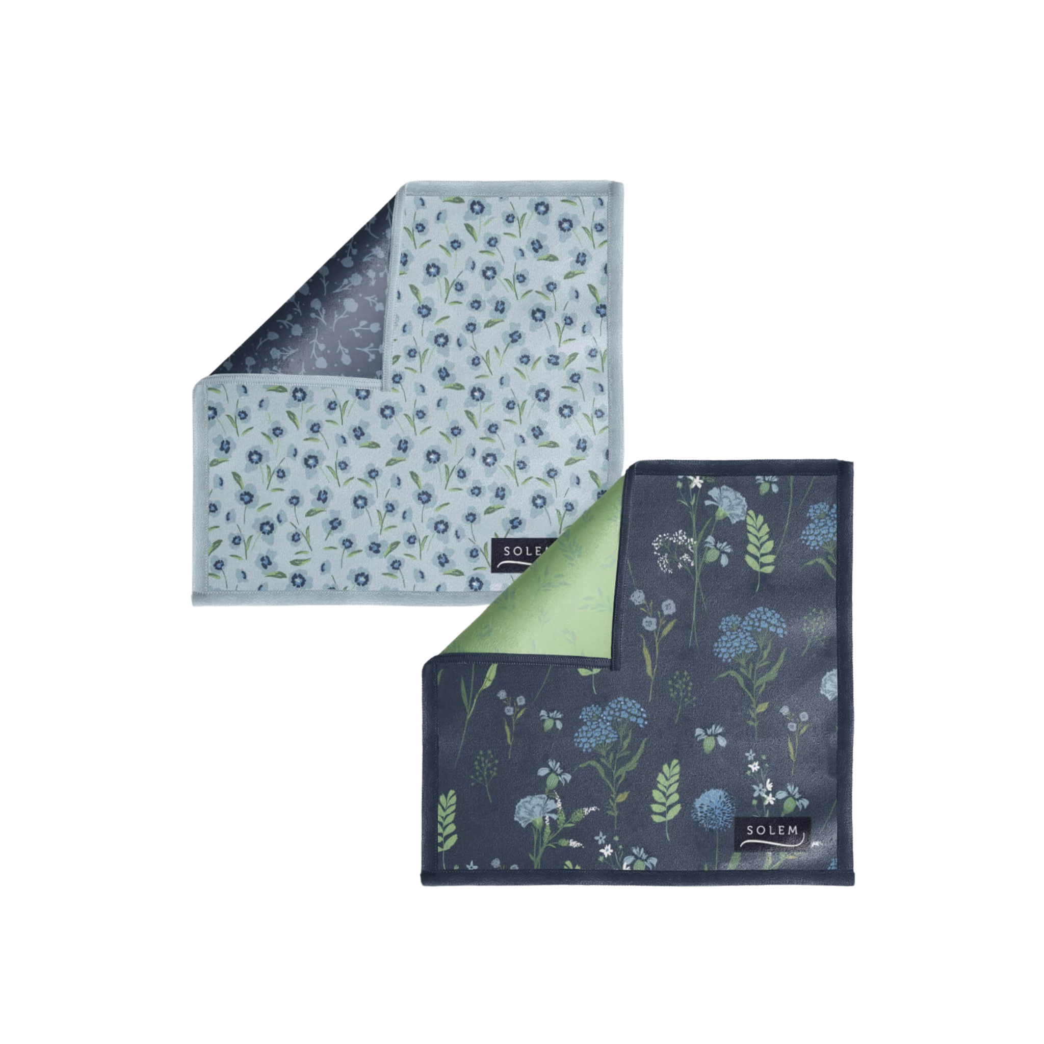 Ensemble de 2 lingettes à lunettes Inspiration Fleurie - Solem