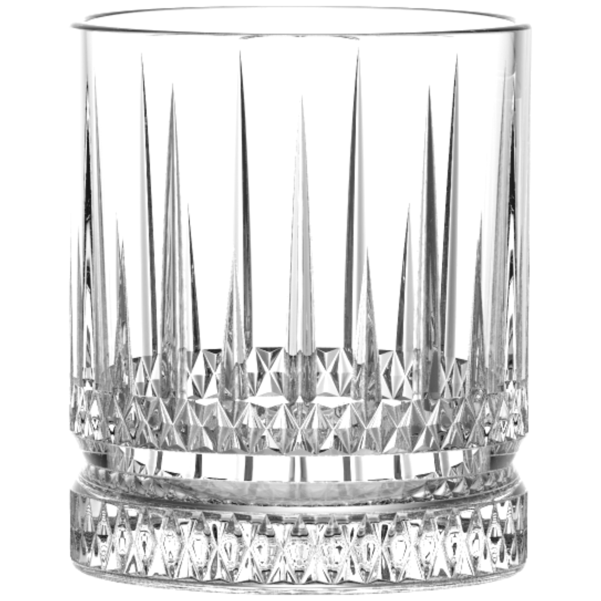 Ensemble de 4 verres à Old Fashioned lignés Rockland 370 ml