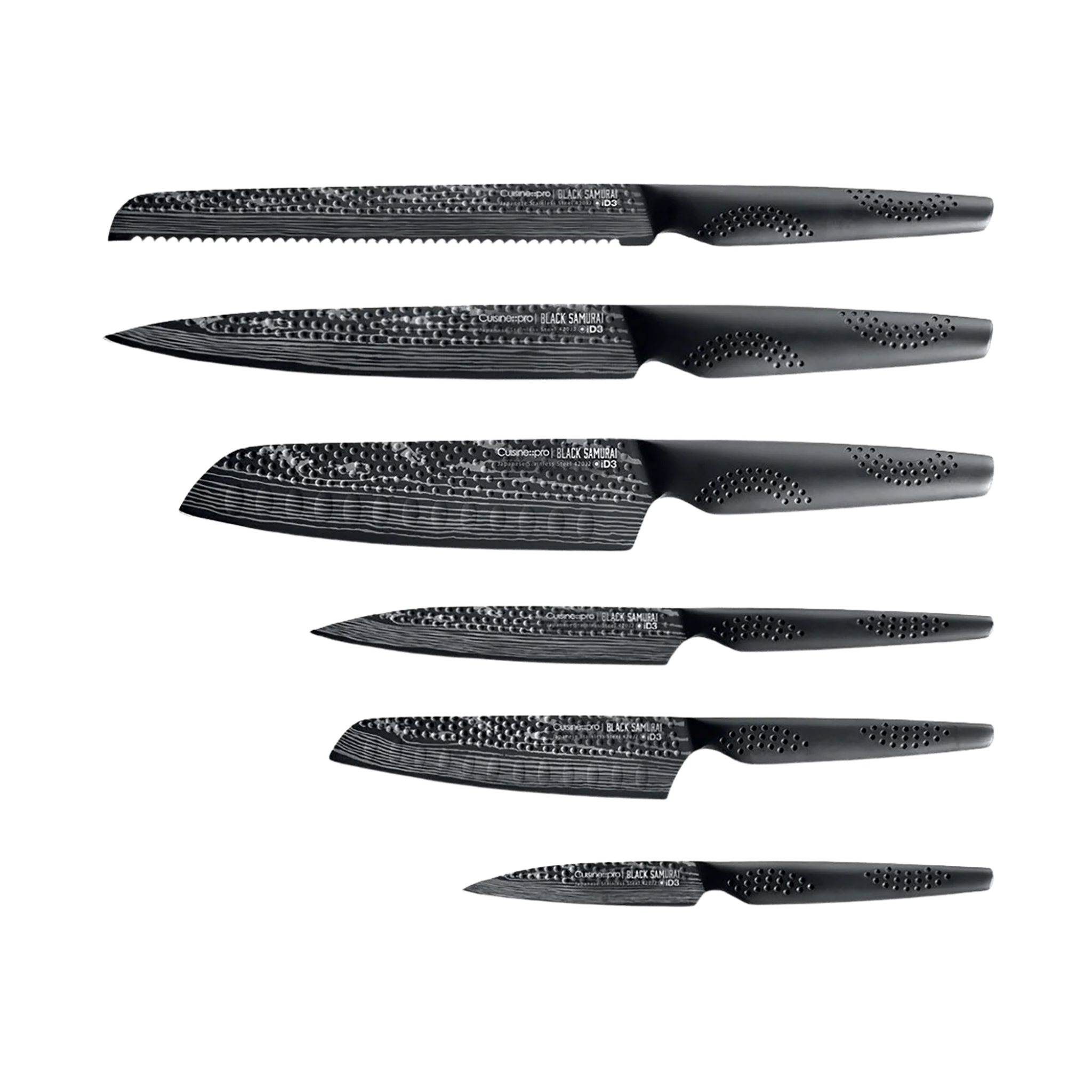 Bloc de couteaux Gozen iD3 BLACK SAMURAI™ 7 pièces – Cuisine::pro®