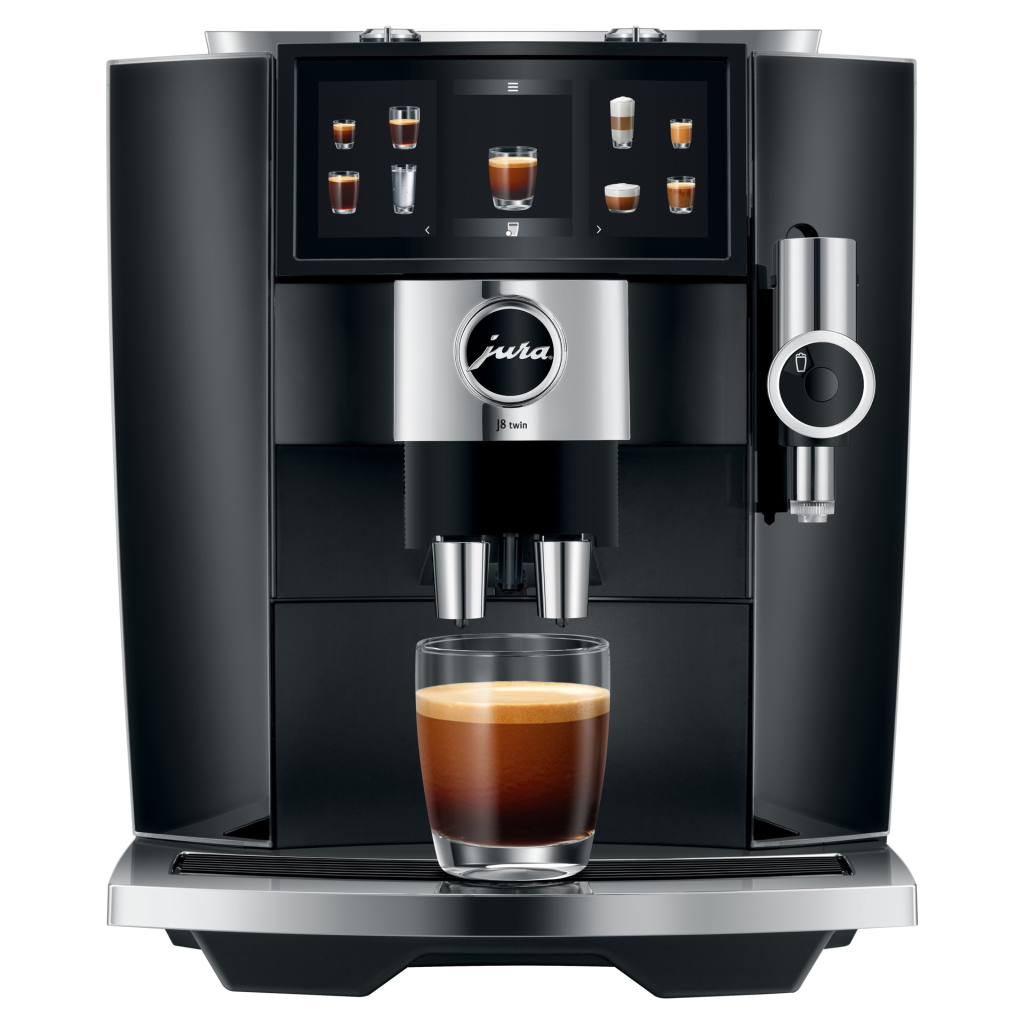 Machine à café semi-automatique double moulin J8 Twin Noir - Jura