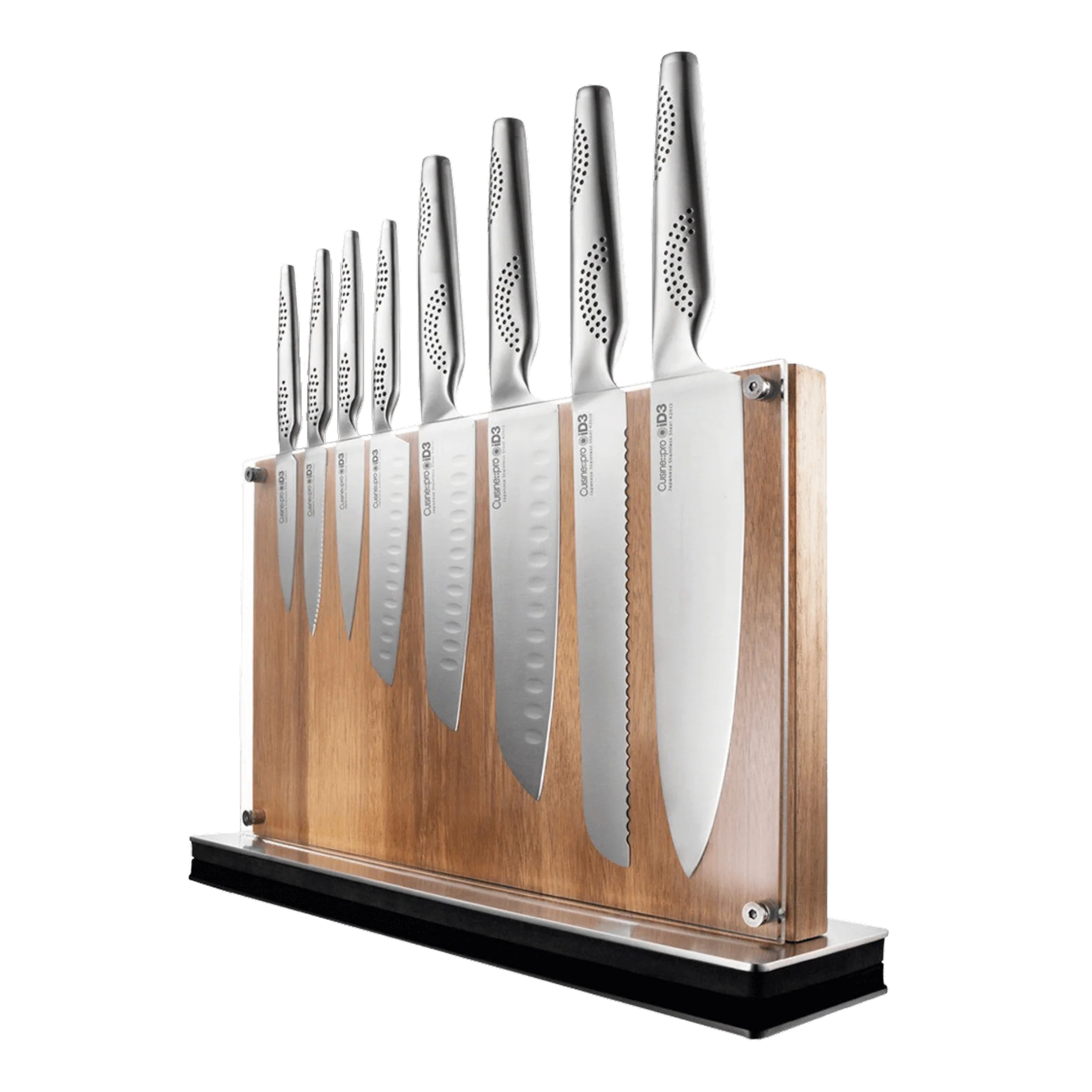 bloc de couteaux 9 pièces Ryu iD3® Cuisine::pro® vue complète