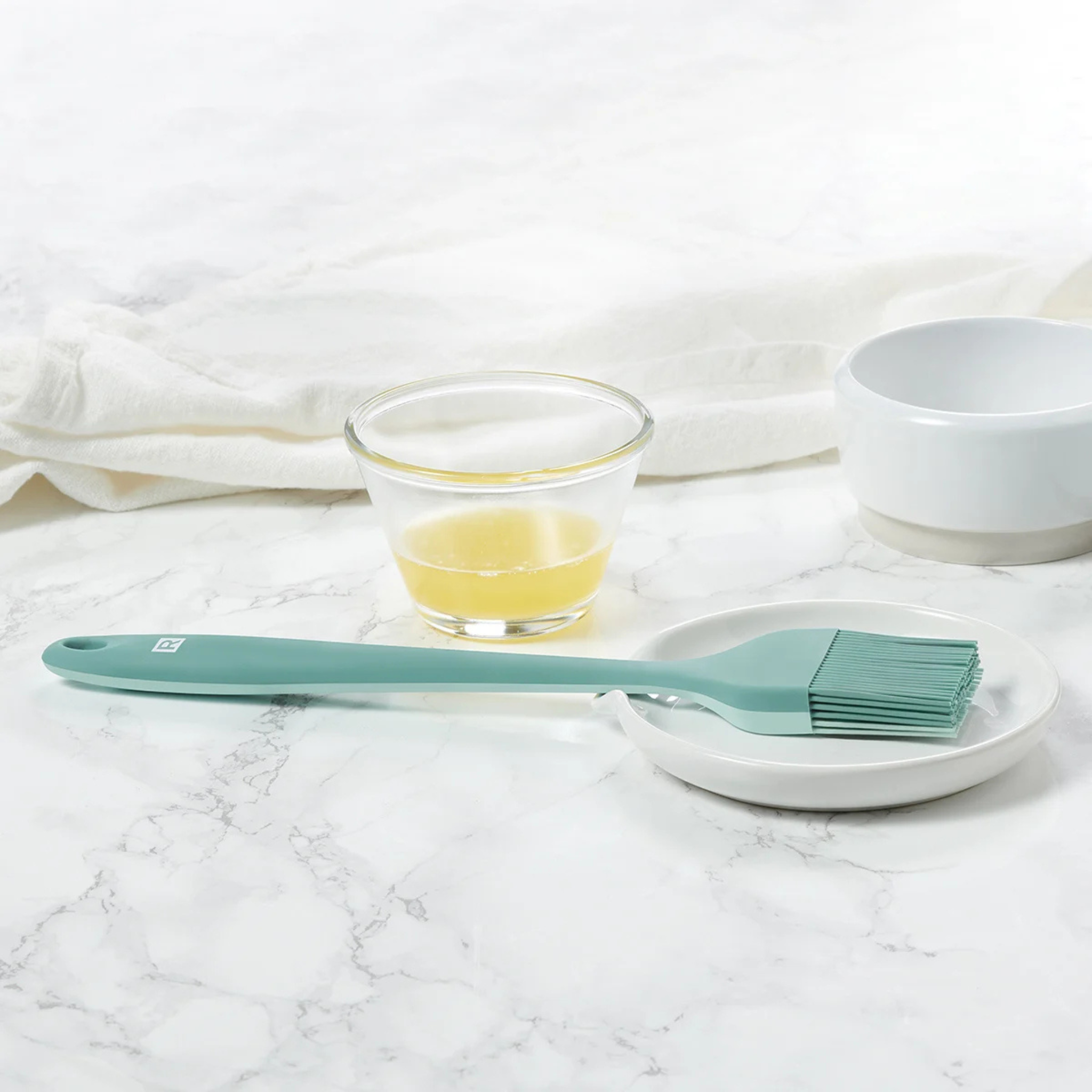 Pinceau à badigeonner en silicone turquoise - Ricardo