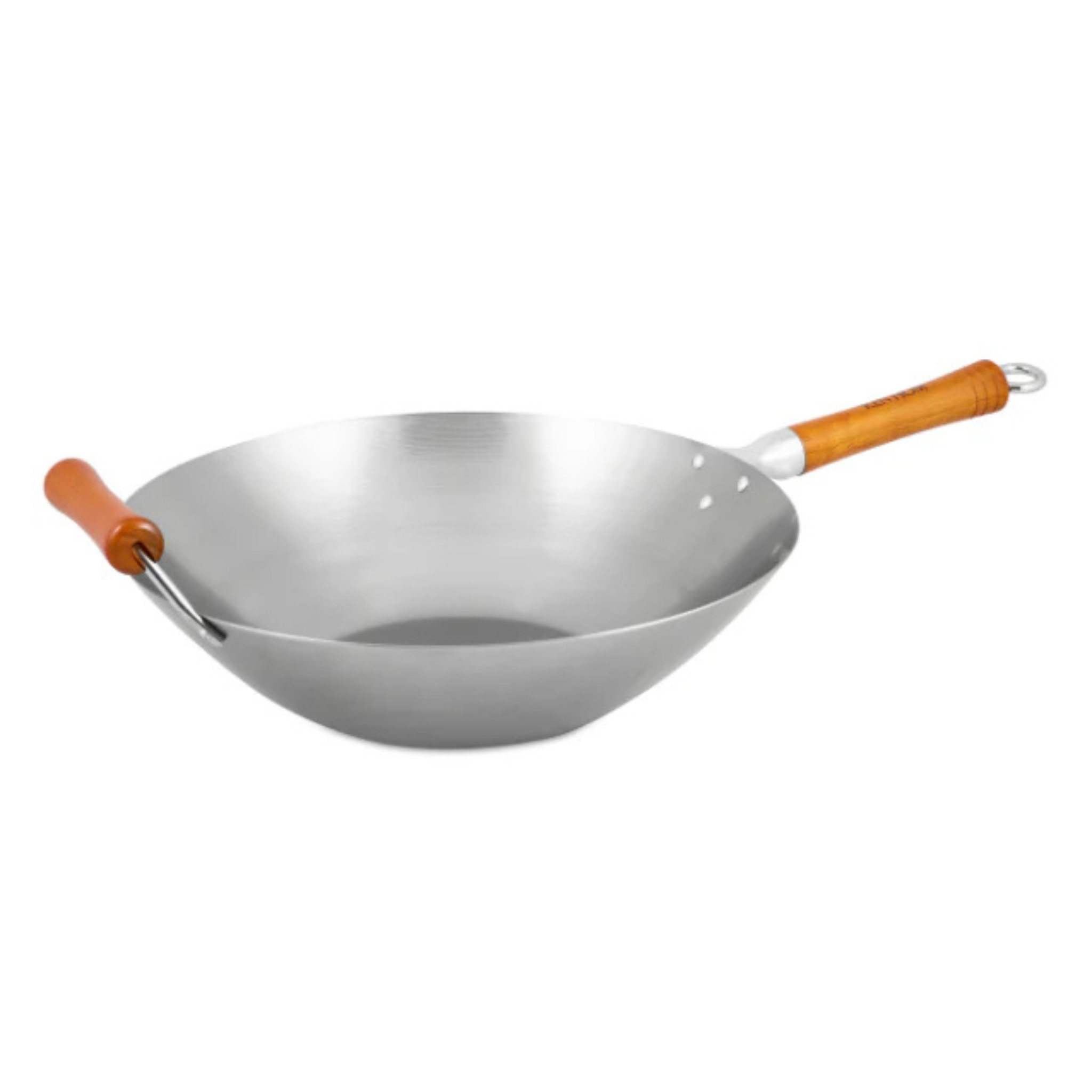 Wok en acier carbone 14" - Ken Hom