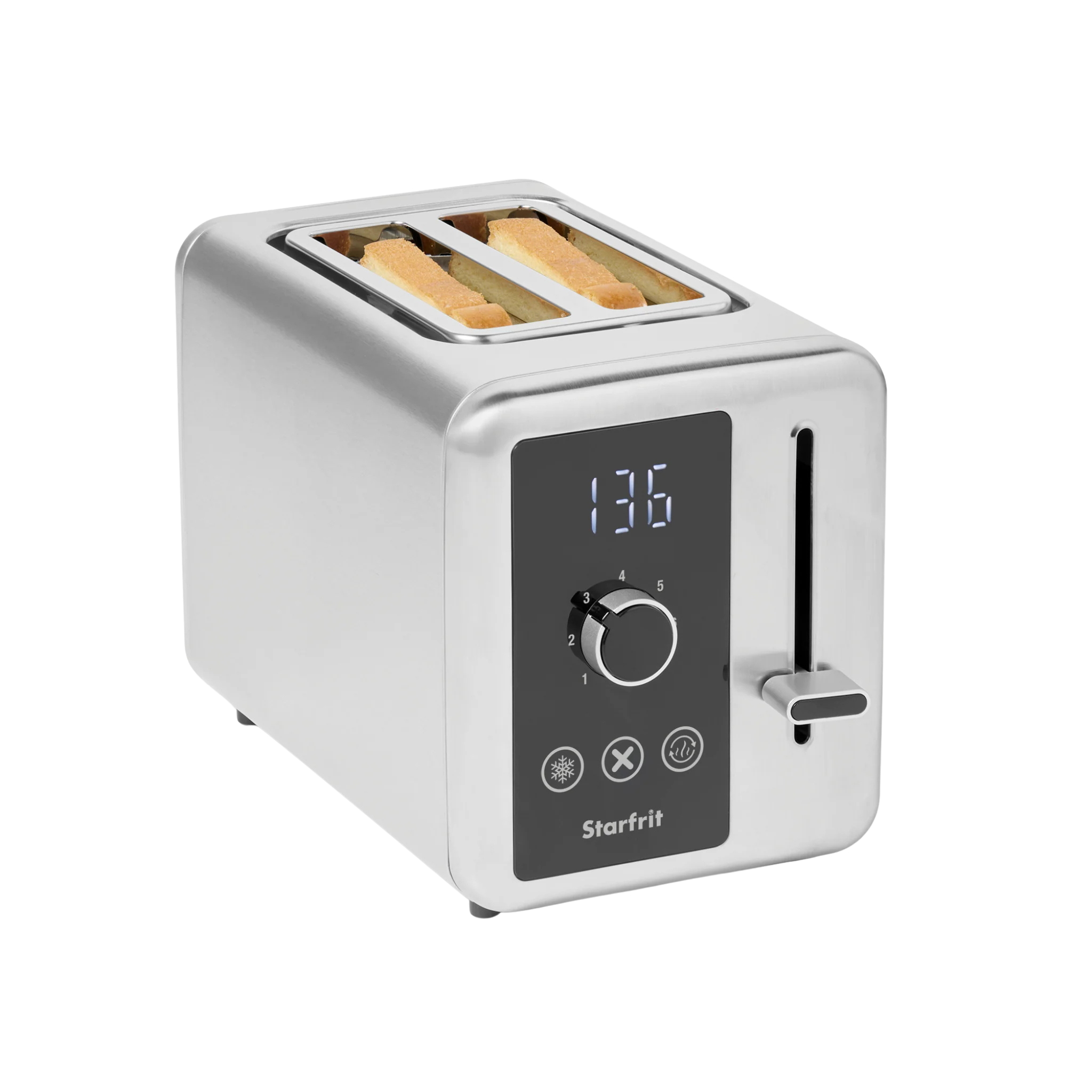 Grille-pain 2 tranches à 7 niveaux de cuisson - Starfrit