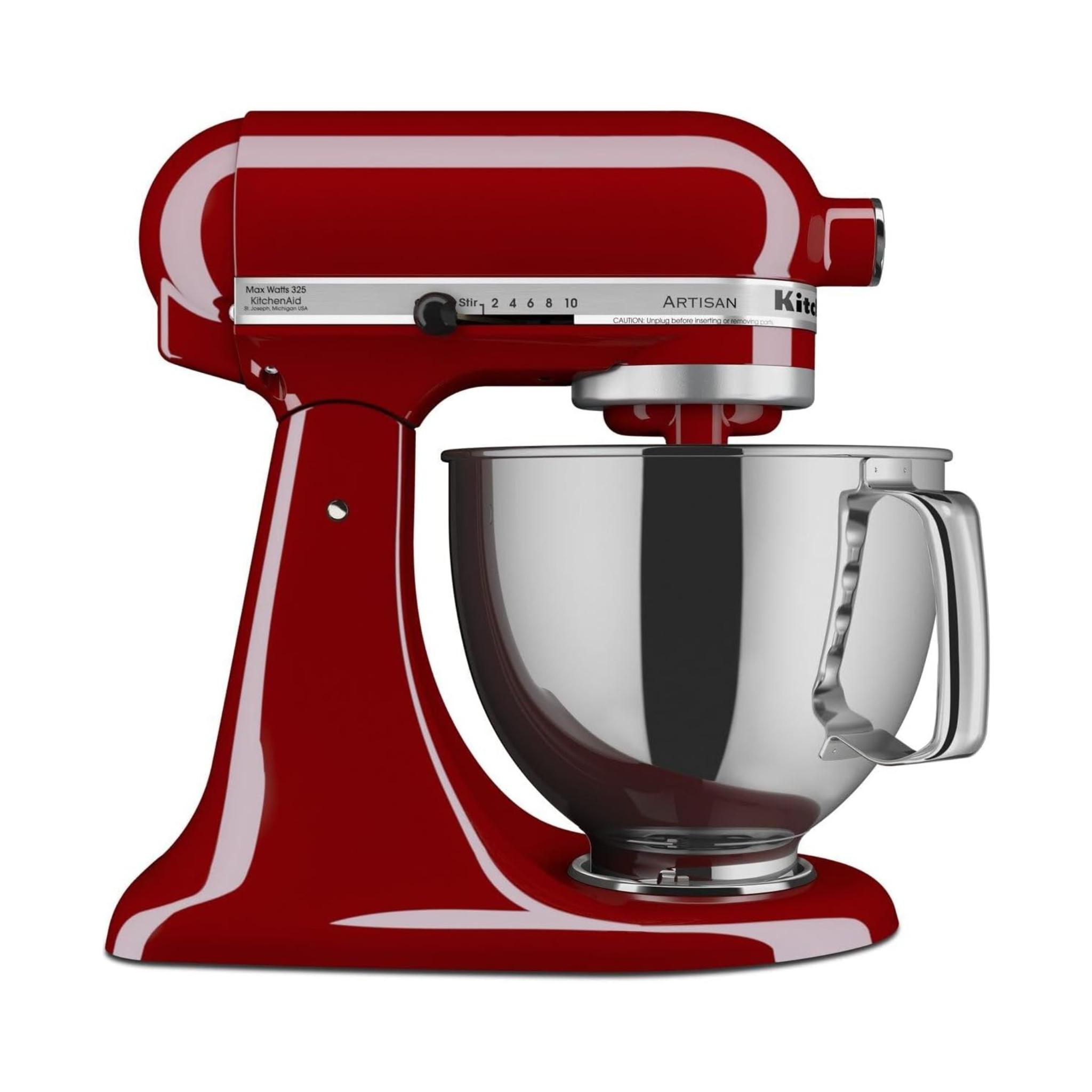 Batteur sur socle Artisan® à tête inclinable rouge empire 5 pintes – KitchenAid