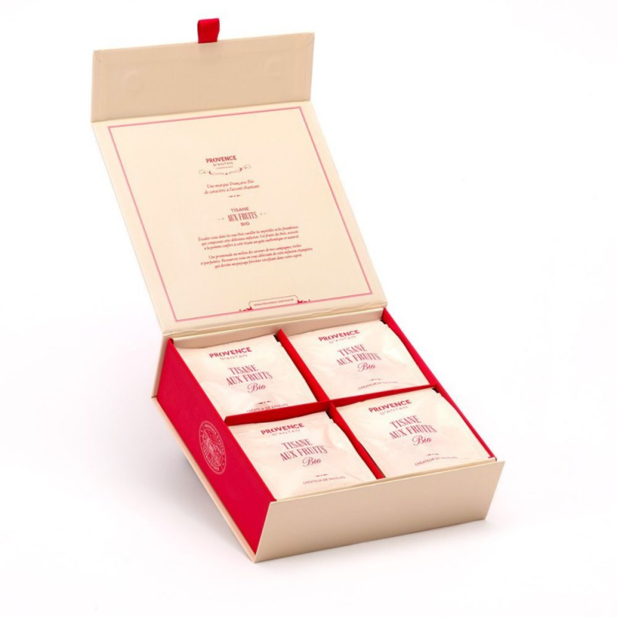 Coffret tisane bio Aux Fruits 20 sachets - Provence d'Antan
