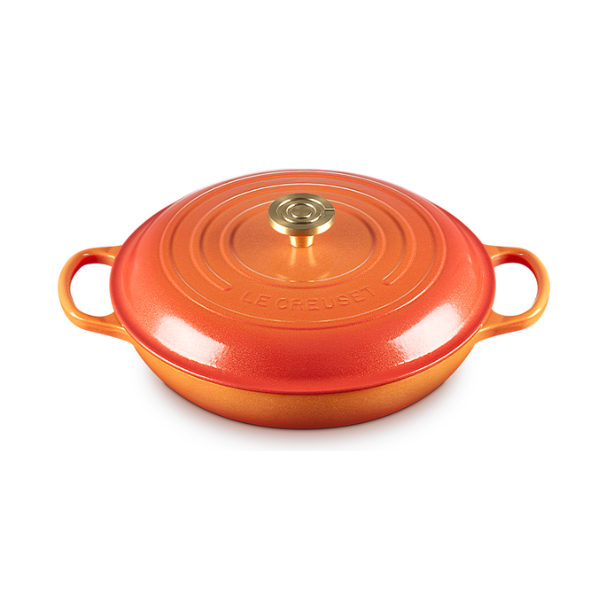 Le Creuset Golden Flame Cast Iron Braising Pan 3.5L