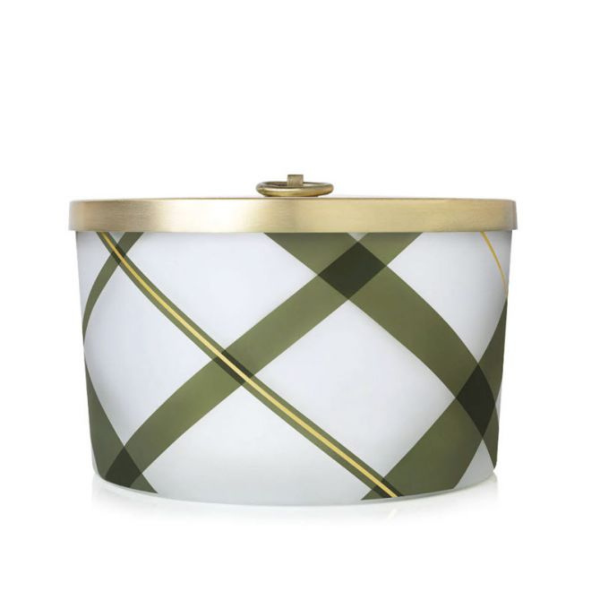 Chandelle à 3 mèches à motifs écossais Frasier Fir 18oz - Thymes