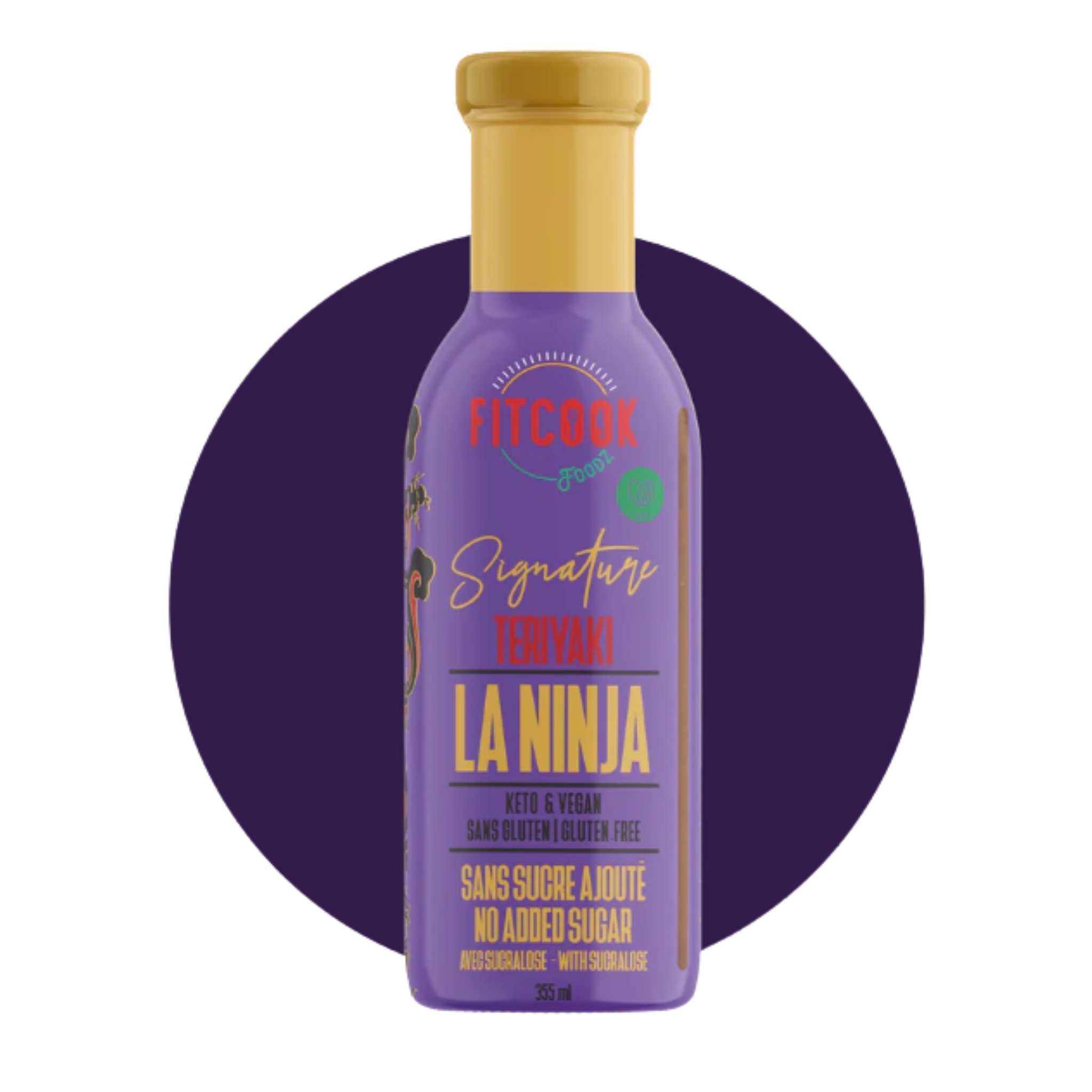 Sauce teriyaki sans sucre La Ninja 340 ml - Le Fit Cook