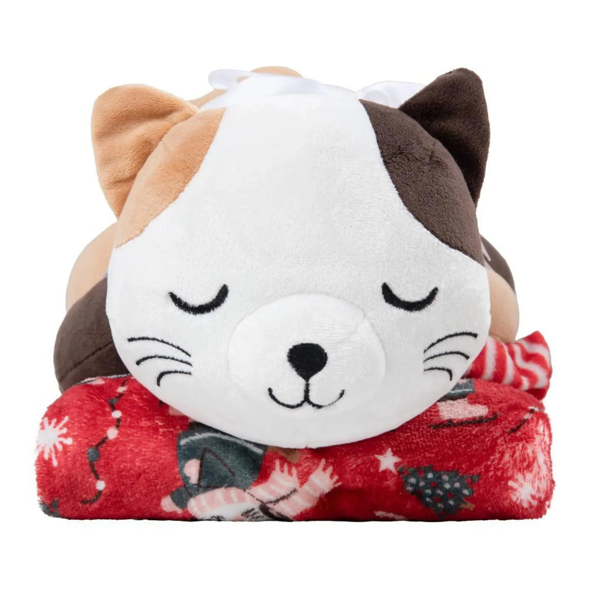 Ensemble couverture et peluche pour enfants Chat