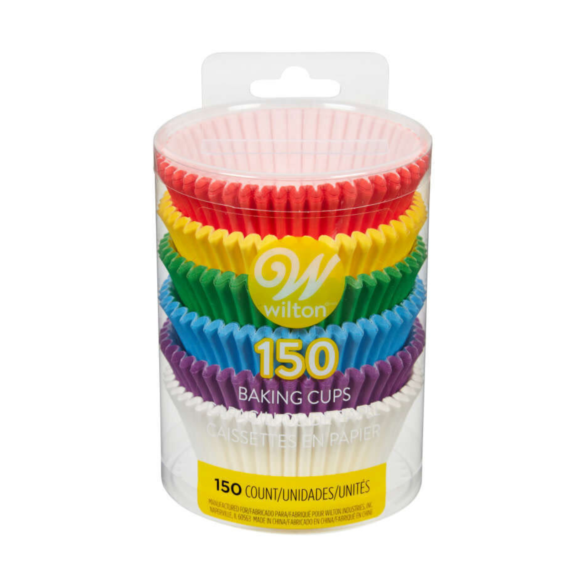 Ensemble de 150 caissettes à cupcakes arc-en-ciel – Wilton