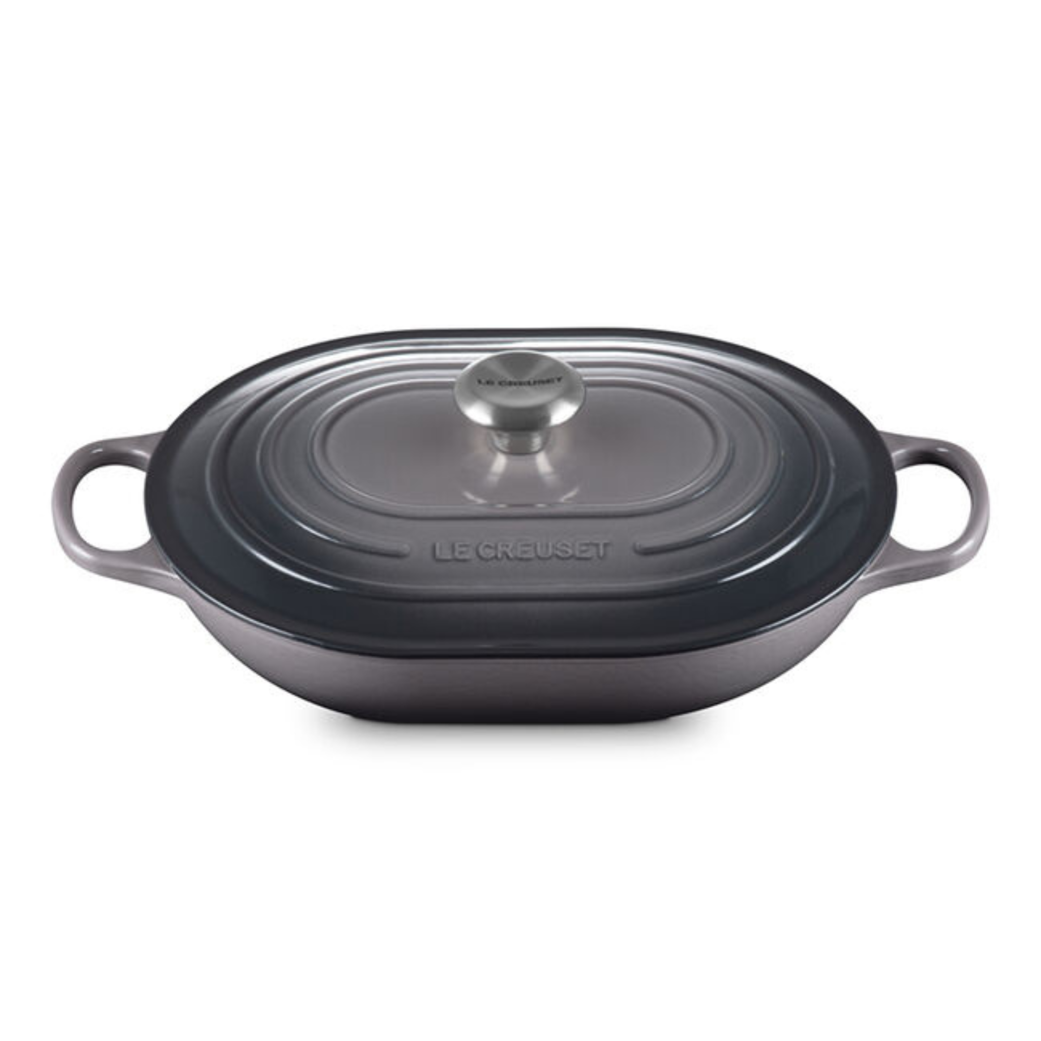 Le Creuset Oyster 3.4 L Enameled Cast Iron Oblong Casserole Dish