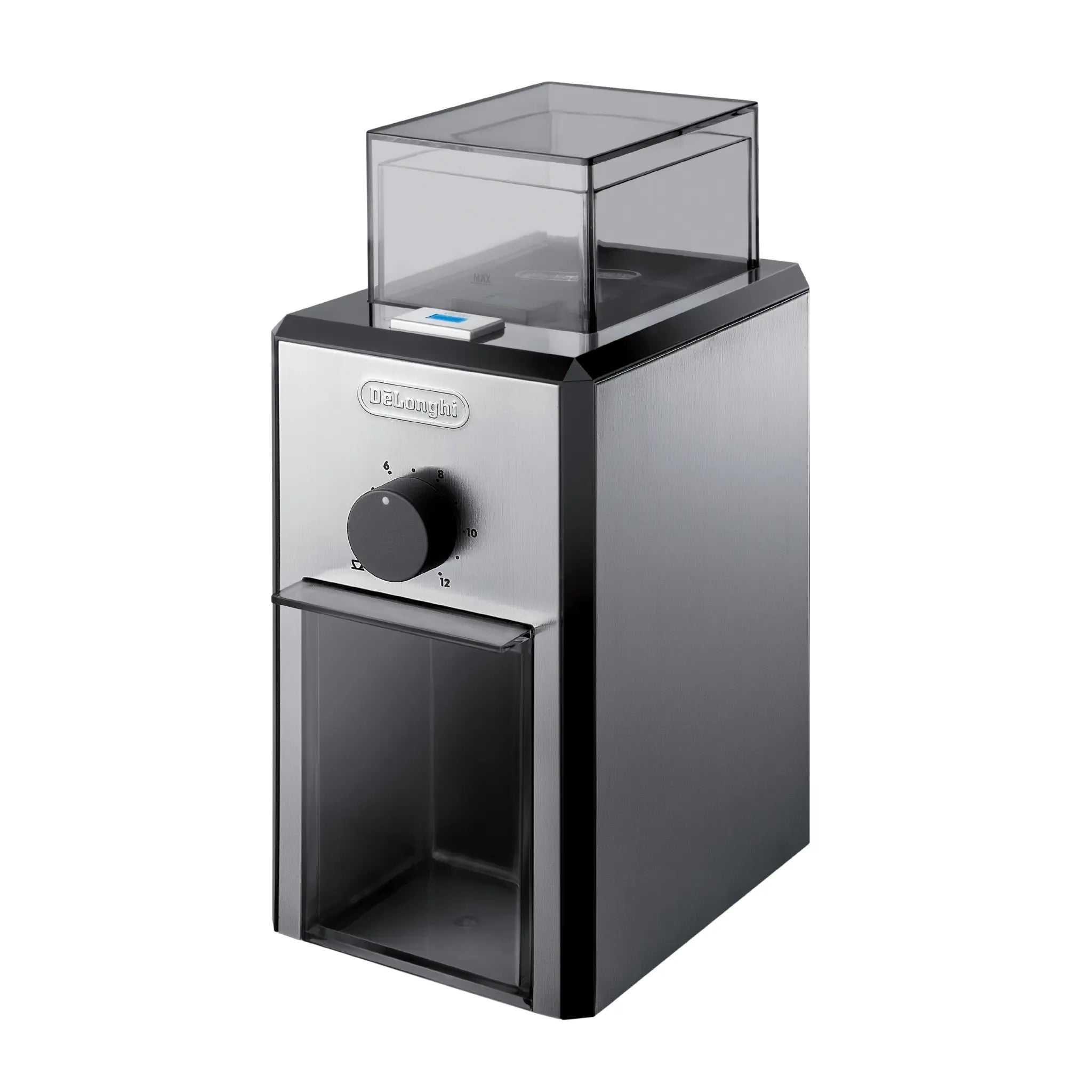 Moulin à café à meules De'Longhi avec sélecteur électronique et broyeur à meules pour mouture uniforme