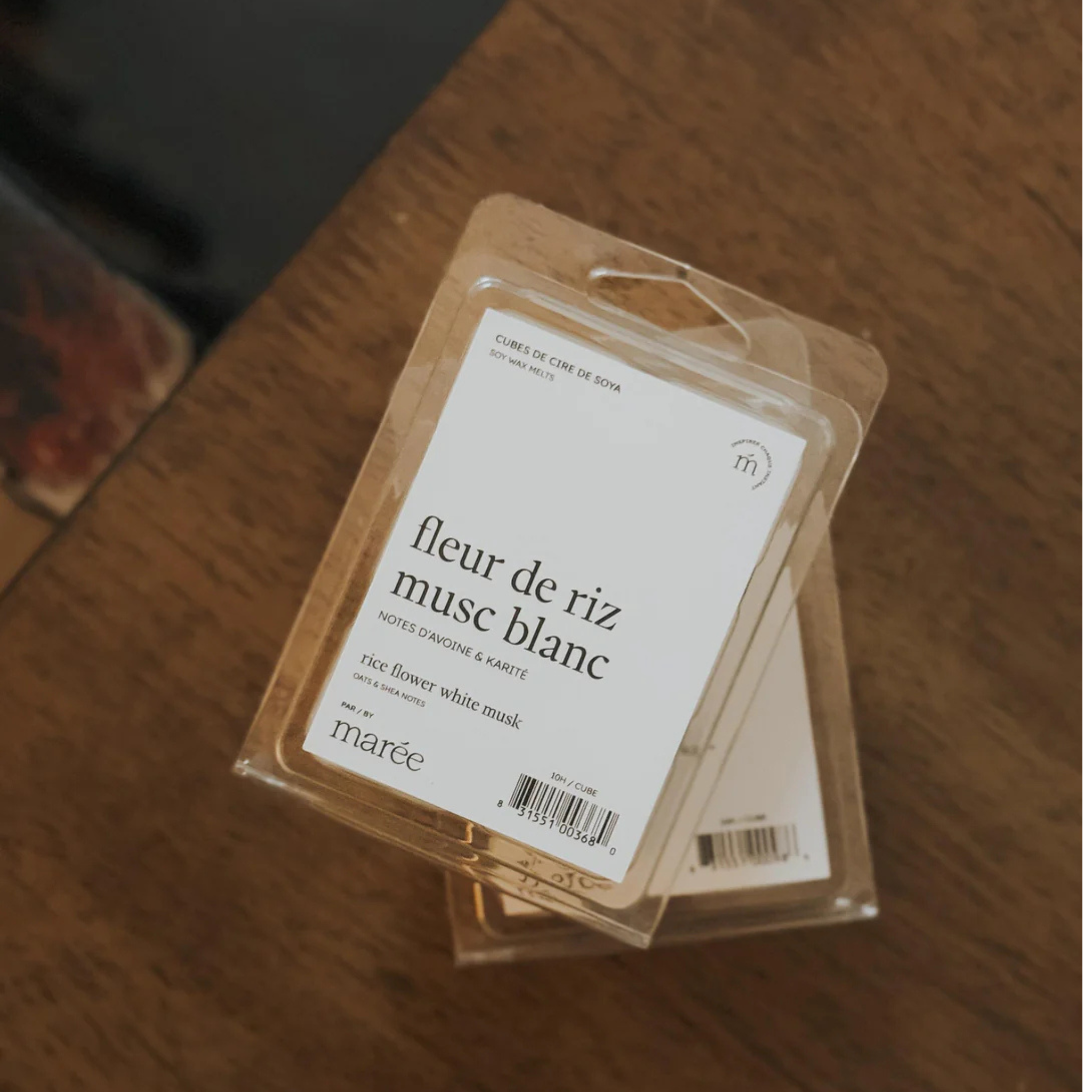 Soy wax cubes with rice flower and white musk - Tide Candles