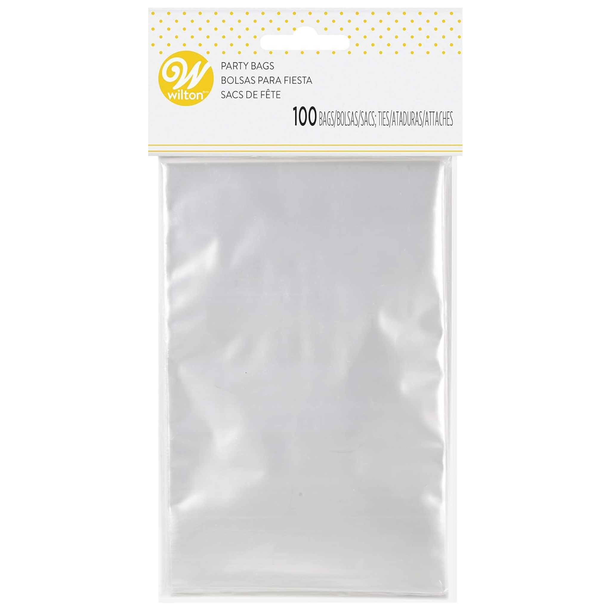Ensemble de 100 sacs transparents pour bonbons 10x15cm - Wilton