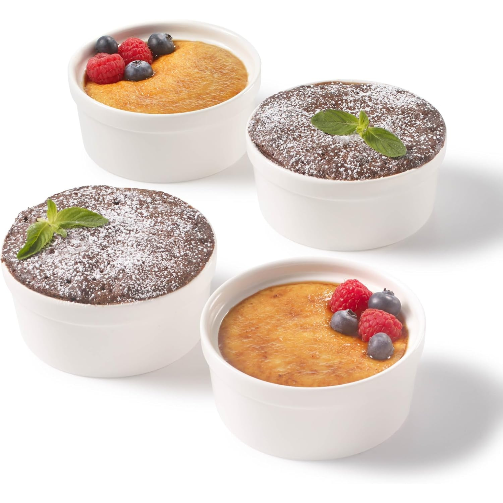 Set of 4 porcelain ramekins 120ml - Starfrit