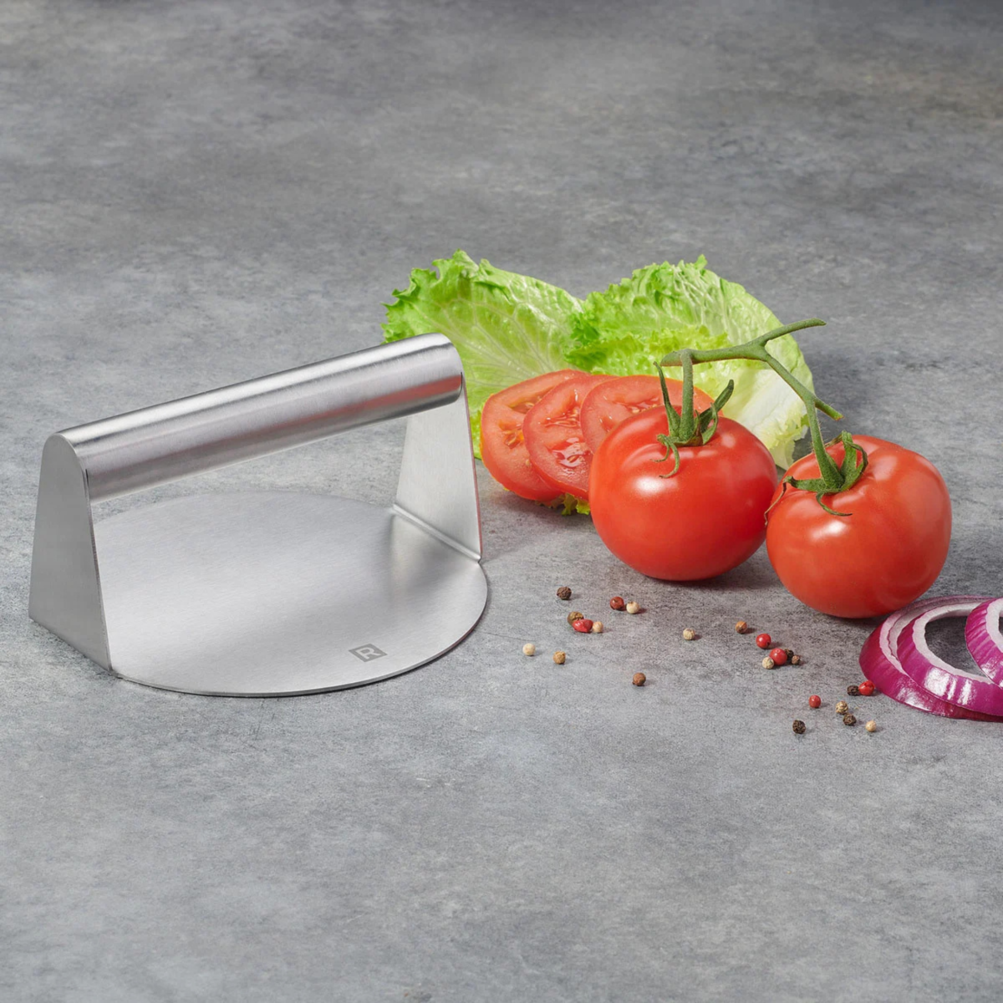 Presse à smash burger en acier inoxydable 14,6 cm – Ricardo