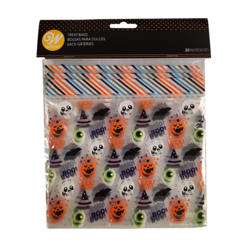Ensemble de 20 sacs à friandise refermables Boo Eek - Wilton