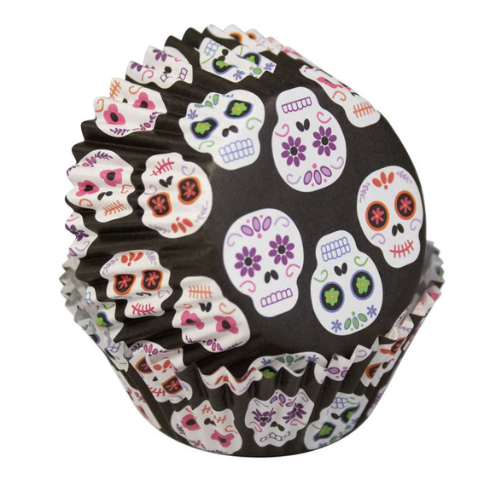 Ensemble de 24 moules à muffins Jour des Morts standard - Wilton