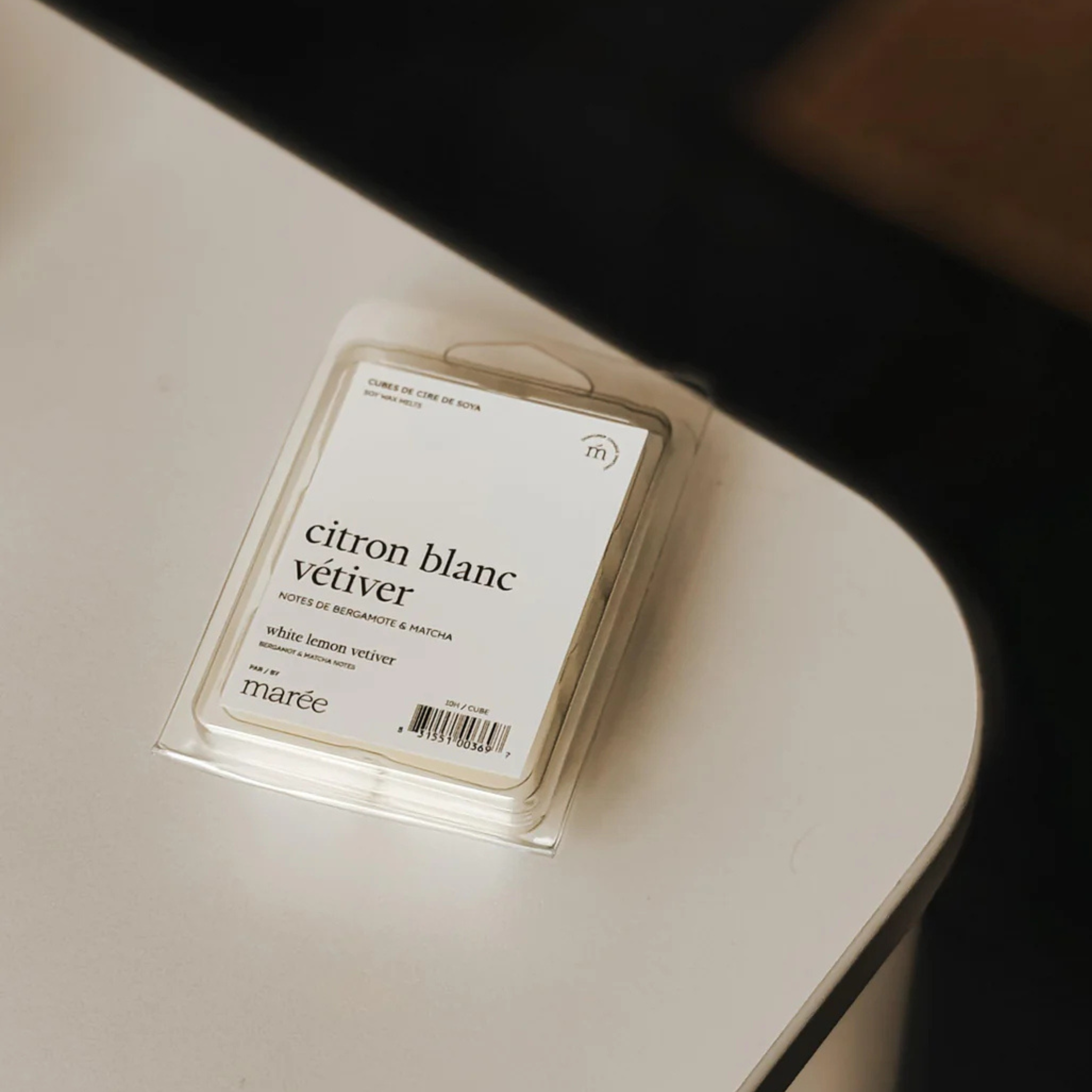 Soy wax cubes, white lemon and vetiver - Marée Candles