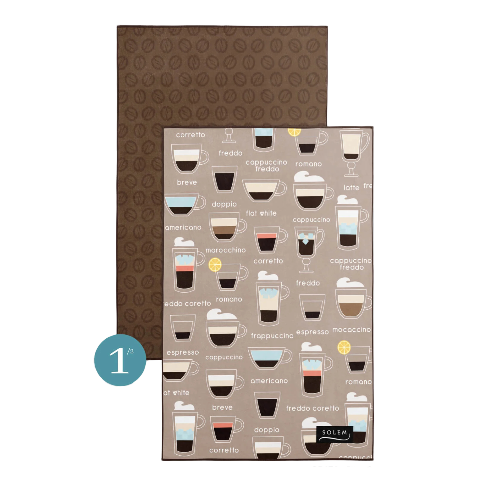 Ensemble de 2 linges à vaisselle Pause-Café - Solem