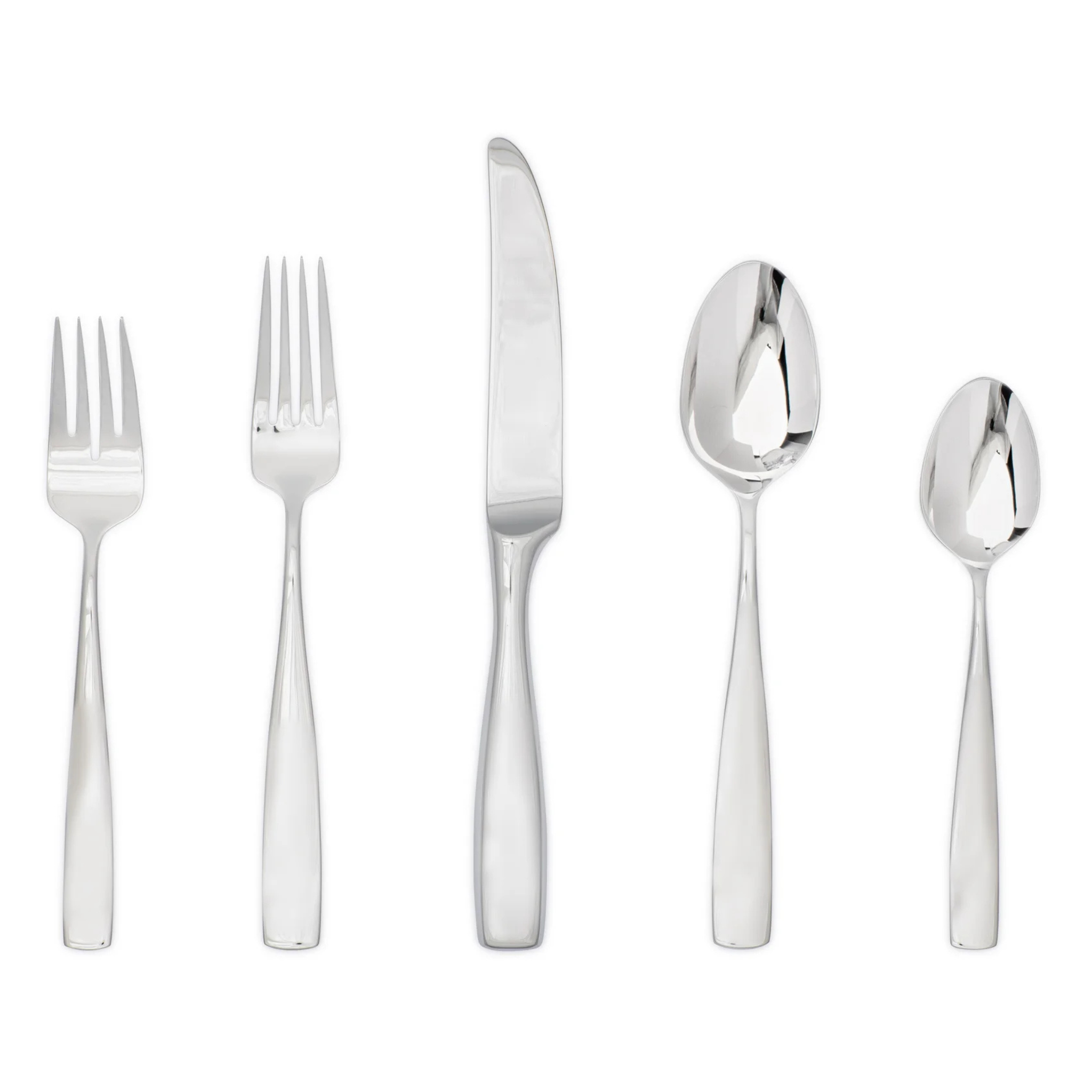 ensemble d’ustensiles inox vue complète st moritz miroir
