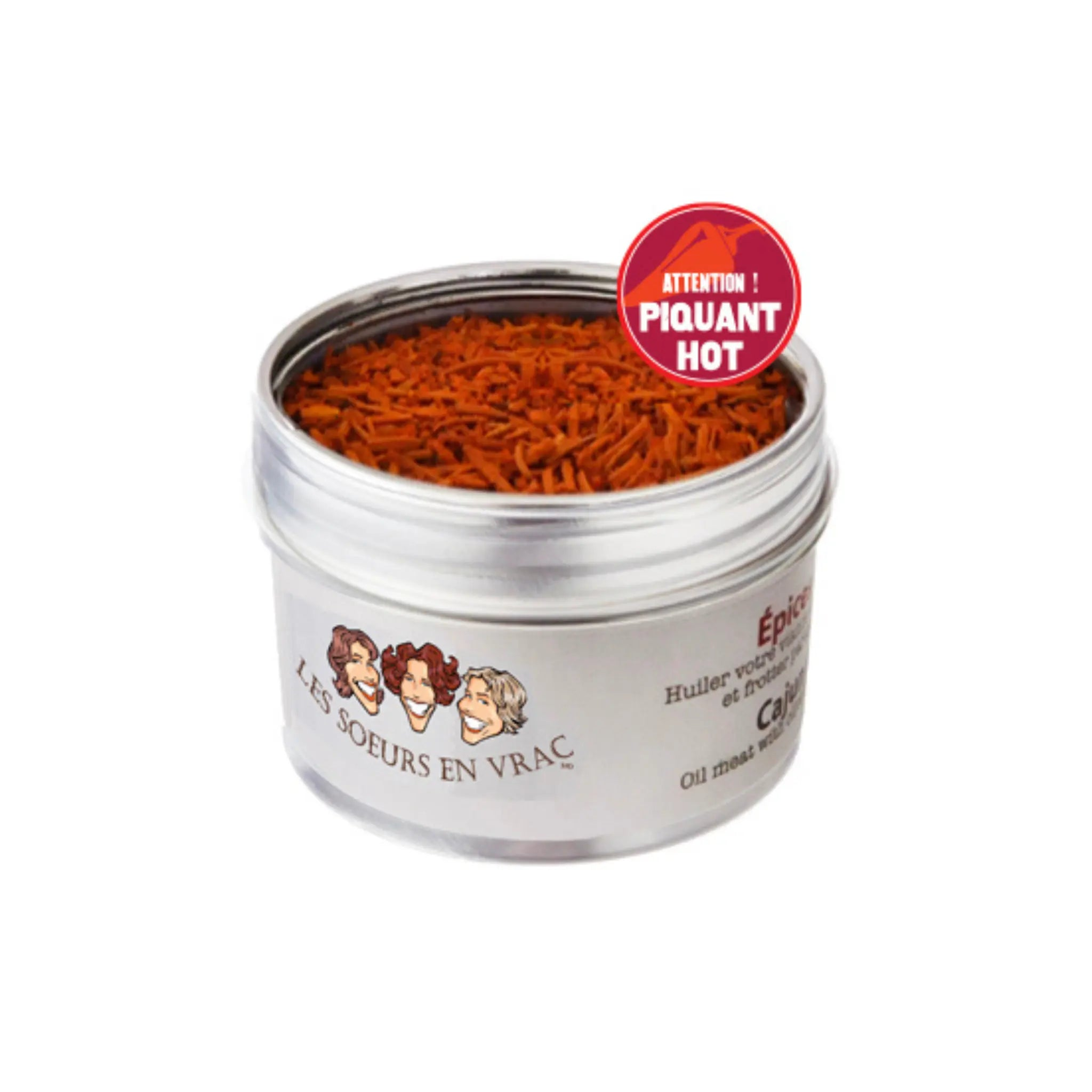 Épices cajun 90 g Les Soeurs en vrac mélange d'épices louisianaise pour viandes, volaille, fruits de mer et potages