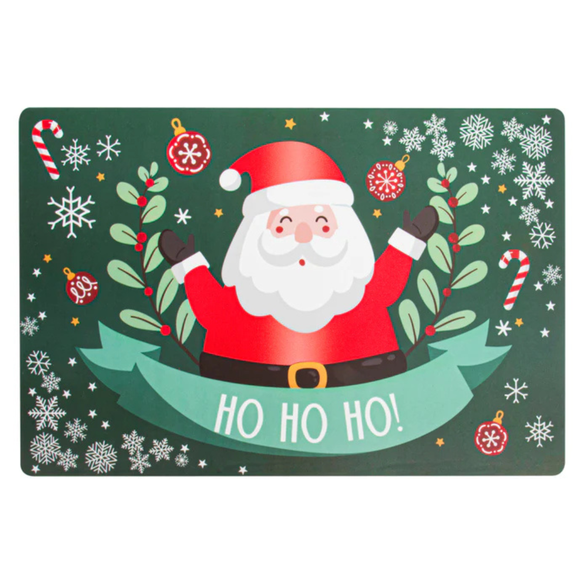 Napperon vert Père Noël