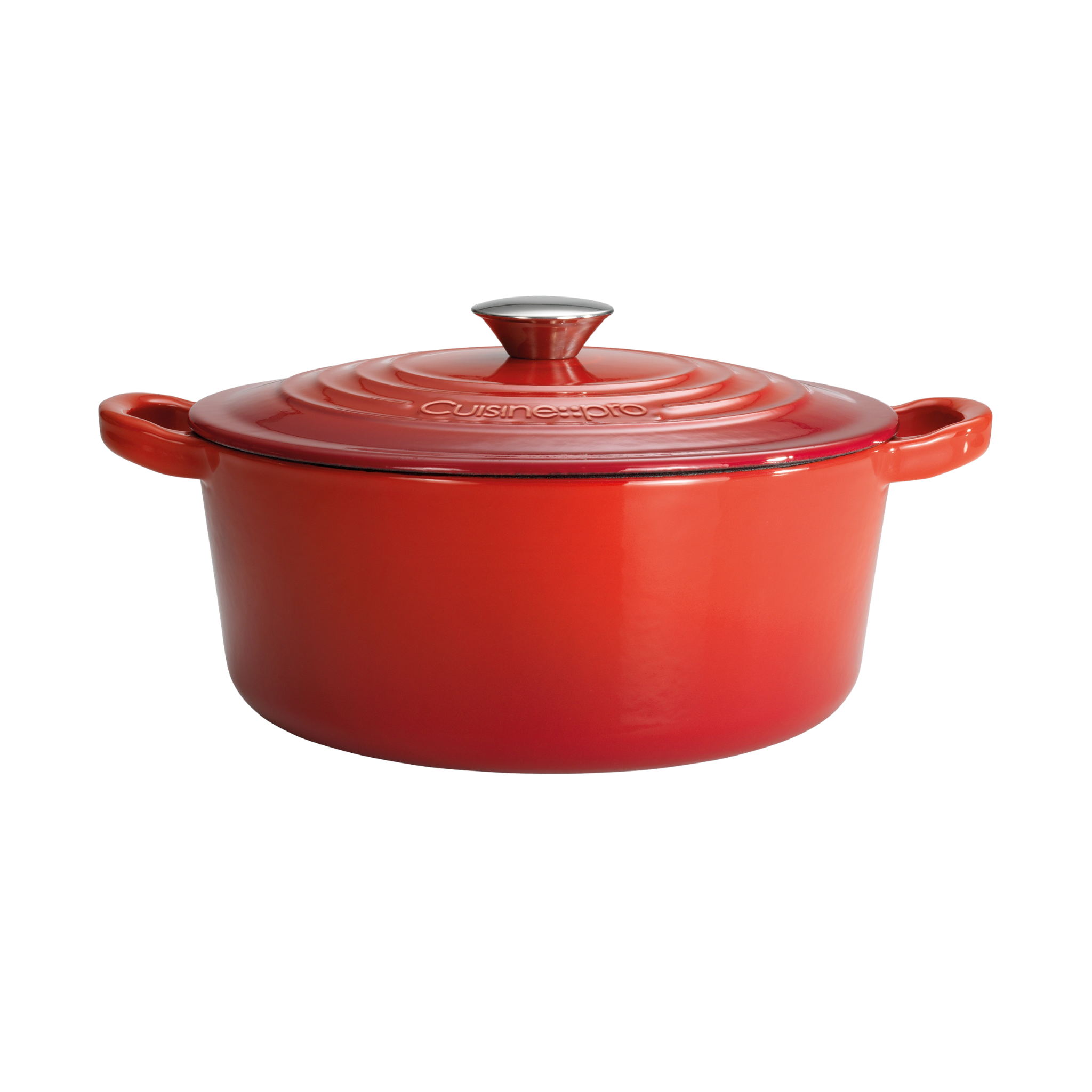 Cocotte ronde en fonte rouge LE CONNOISSEUR™ 6,3 L - Cuisine::pro®