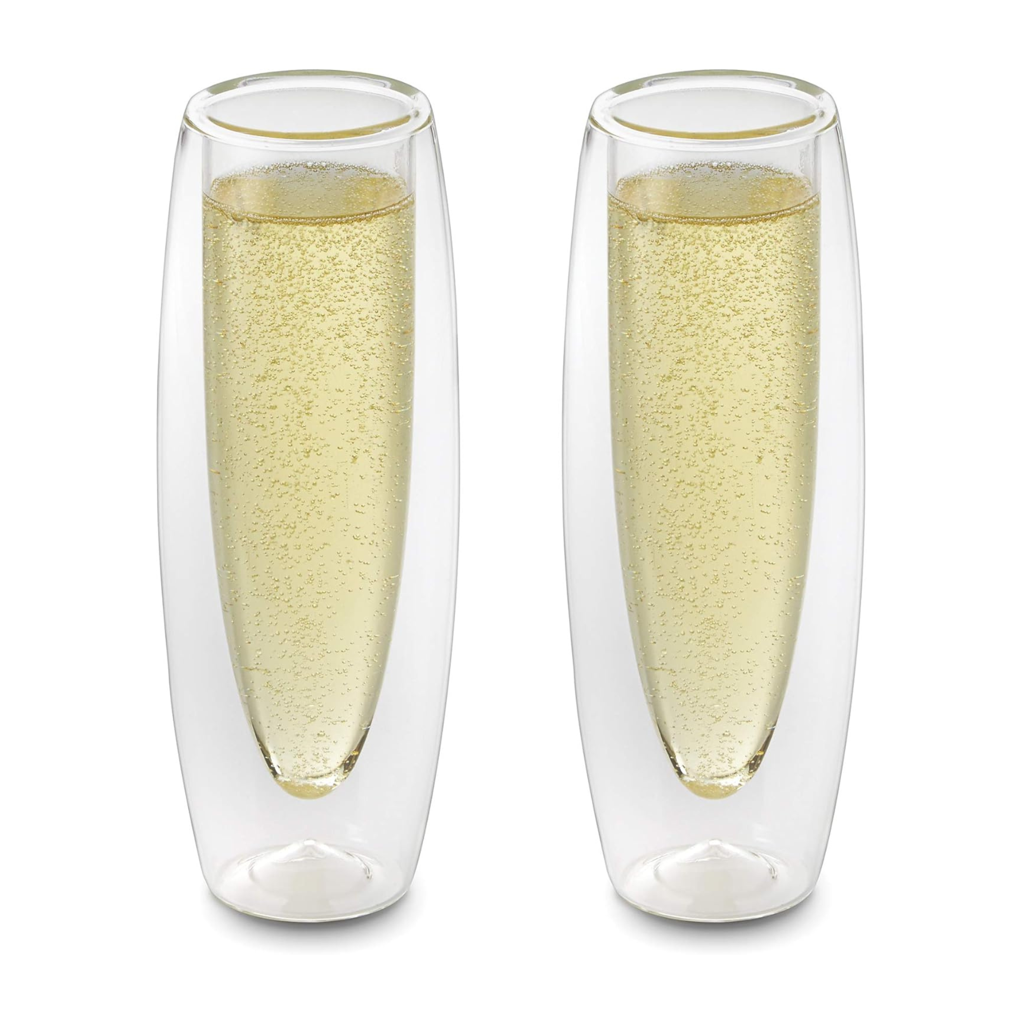 Ensemble de 2 verres à champagne à double paroi - Outset