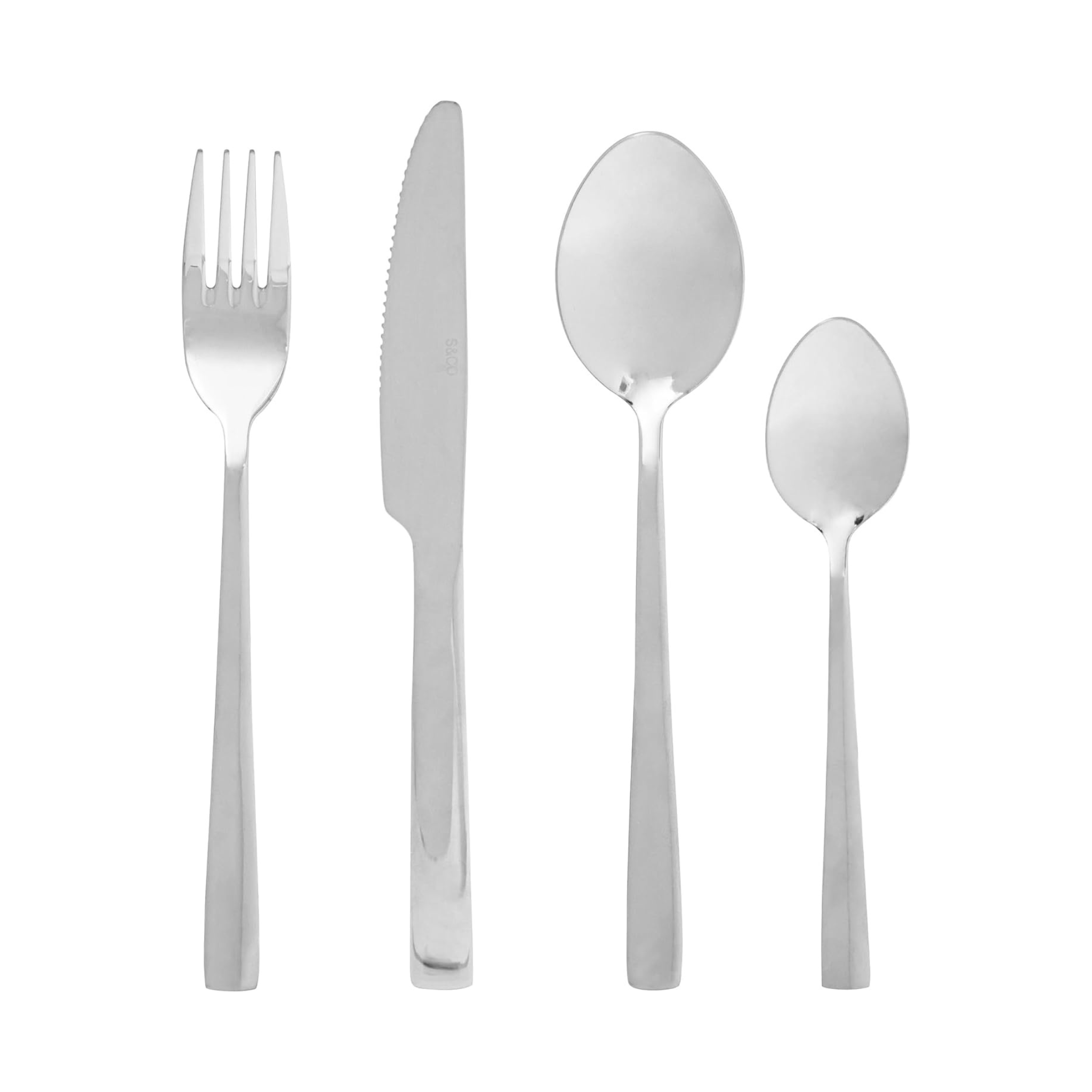 Ensemble d'ustensiles en acier inoxydable 16 pièces