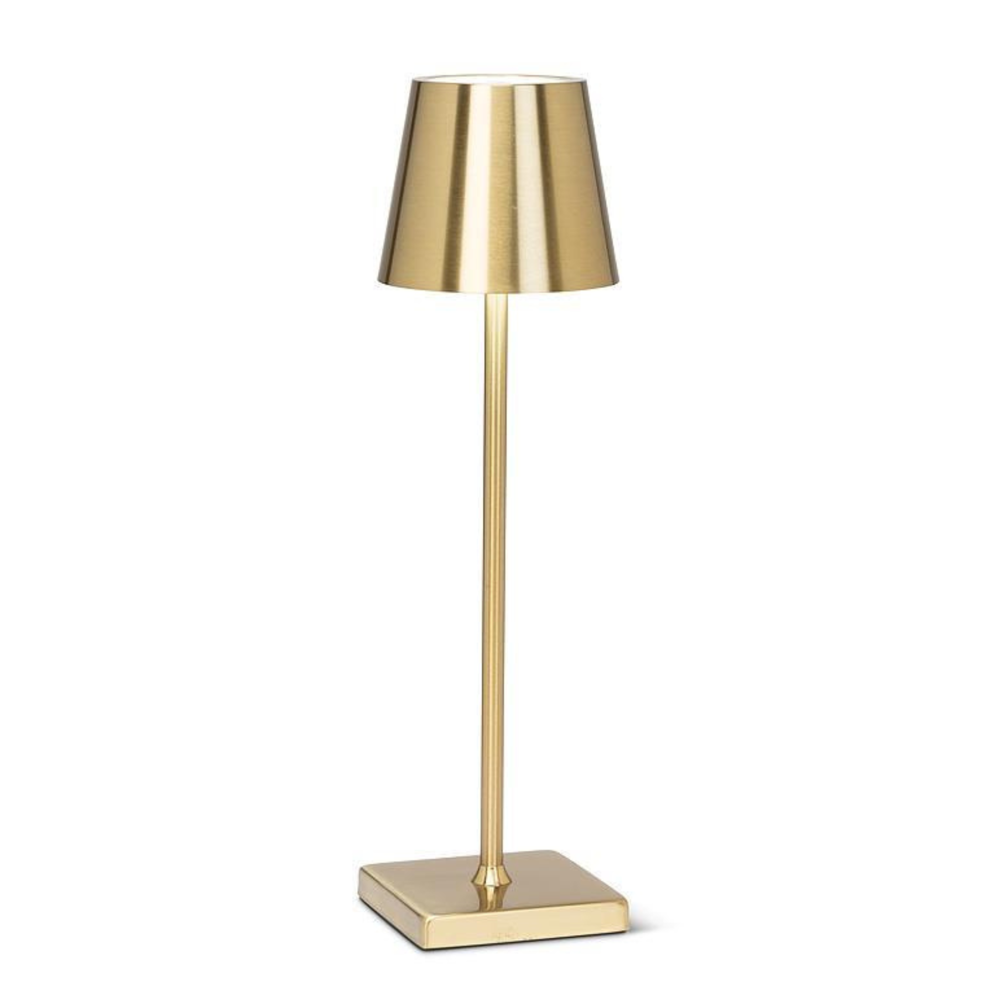Lampe de table LED avec abat-jour classique Or