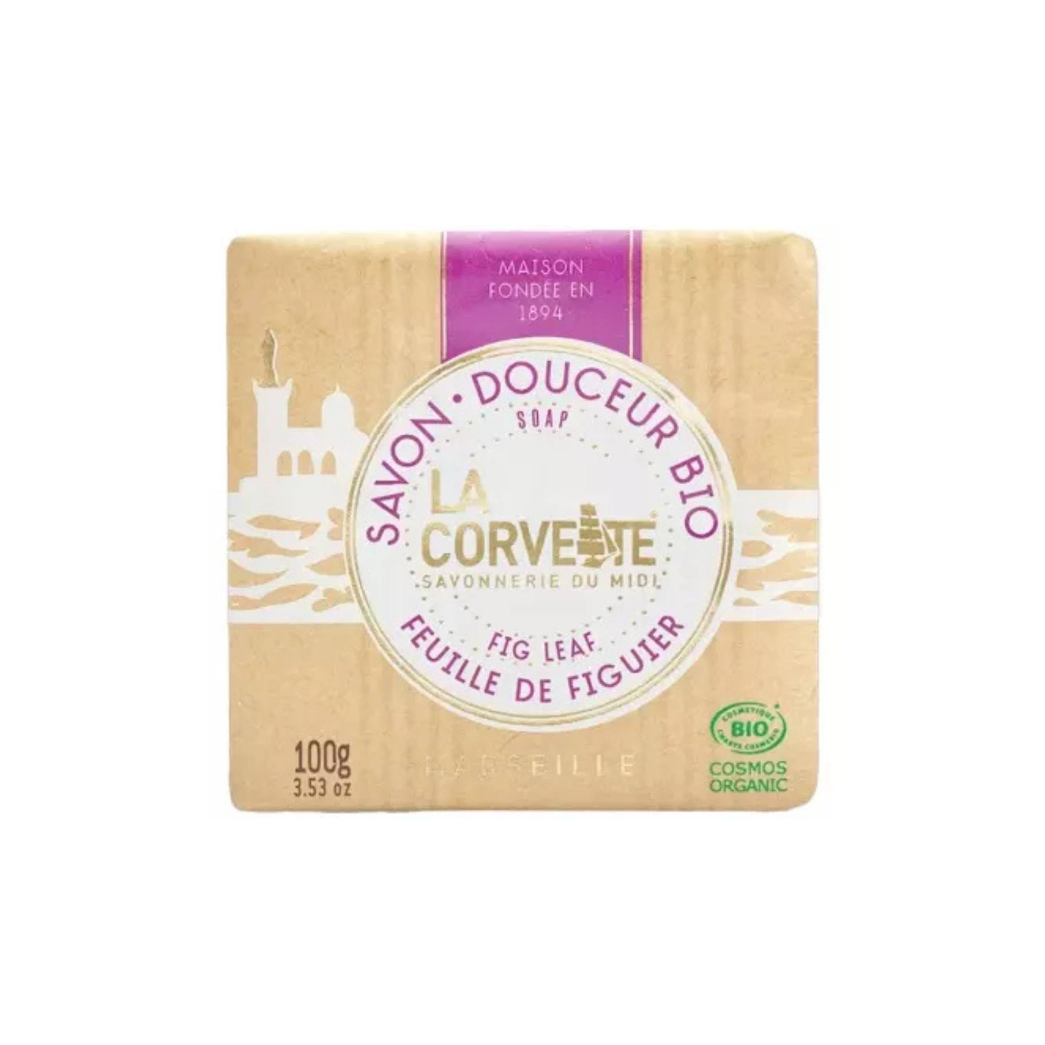 Savon en barre bio Fleur de Figuier 100g - La Corvette