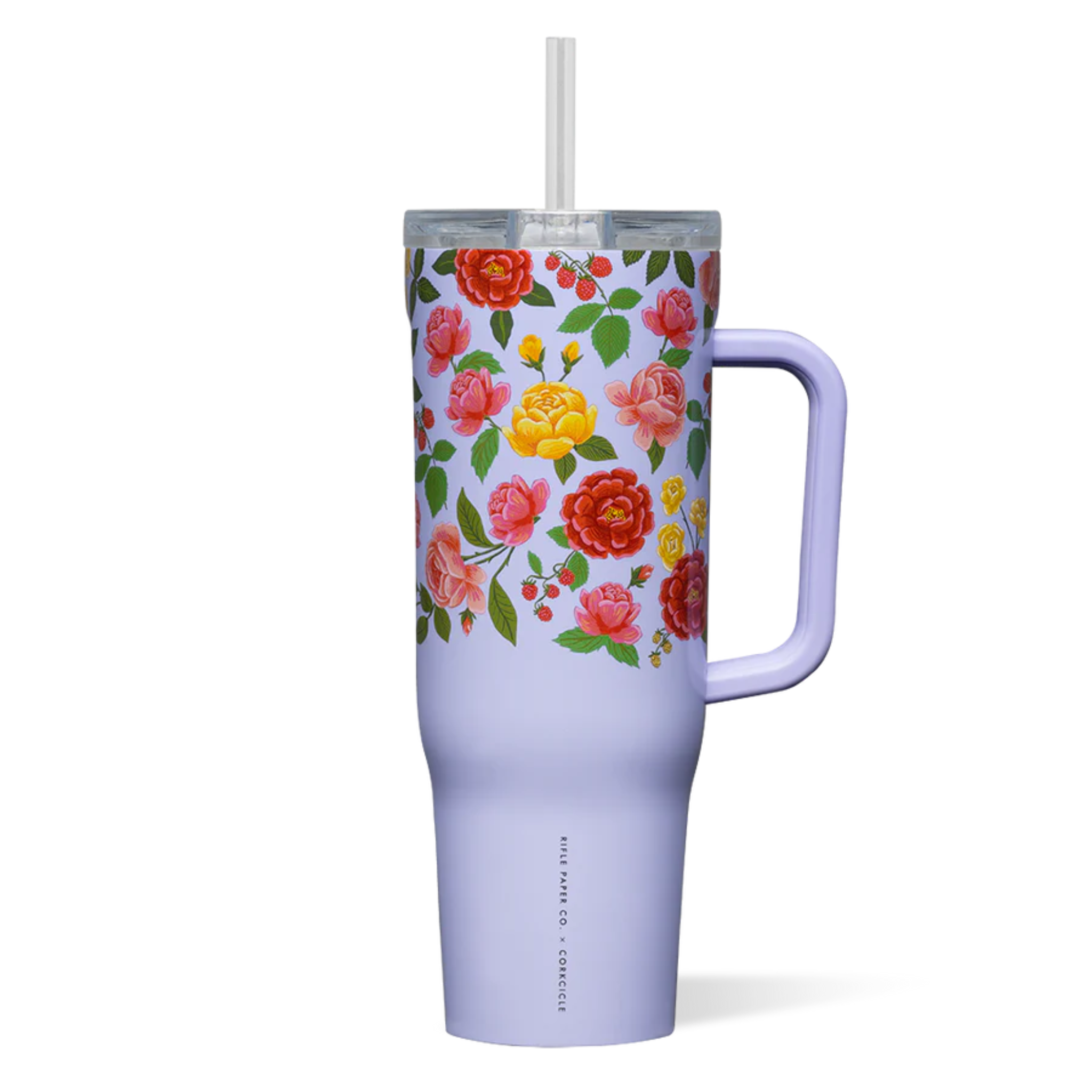 Bouteille isolante Lilas avec fleurs 40oz - Corkcicle