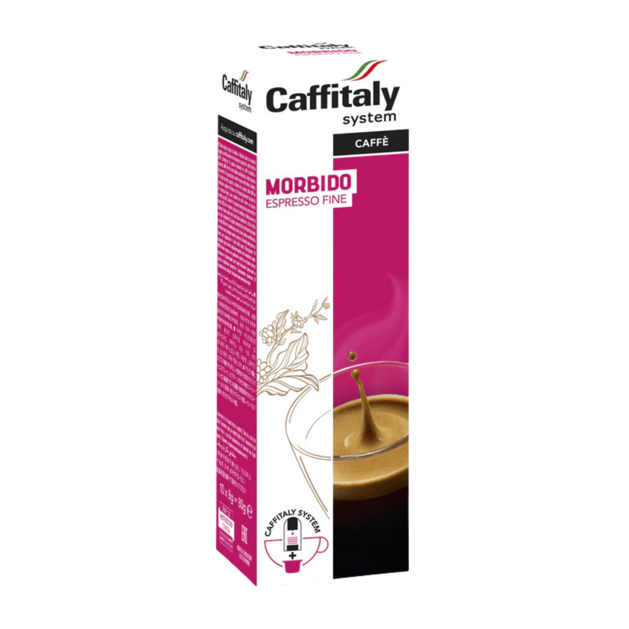 Boîte de 10 capsules de café Morbido - Caffitaly