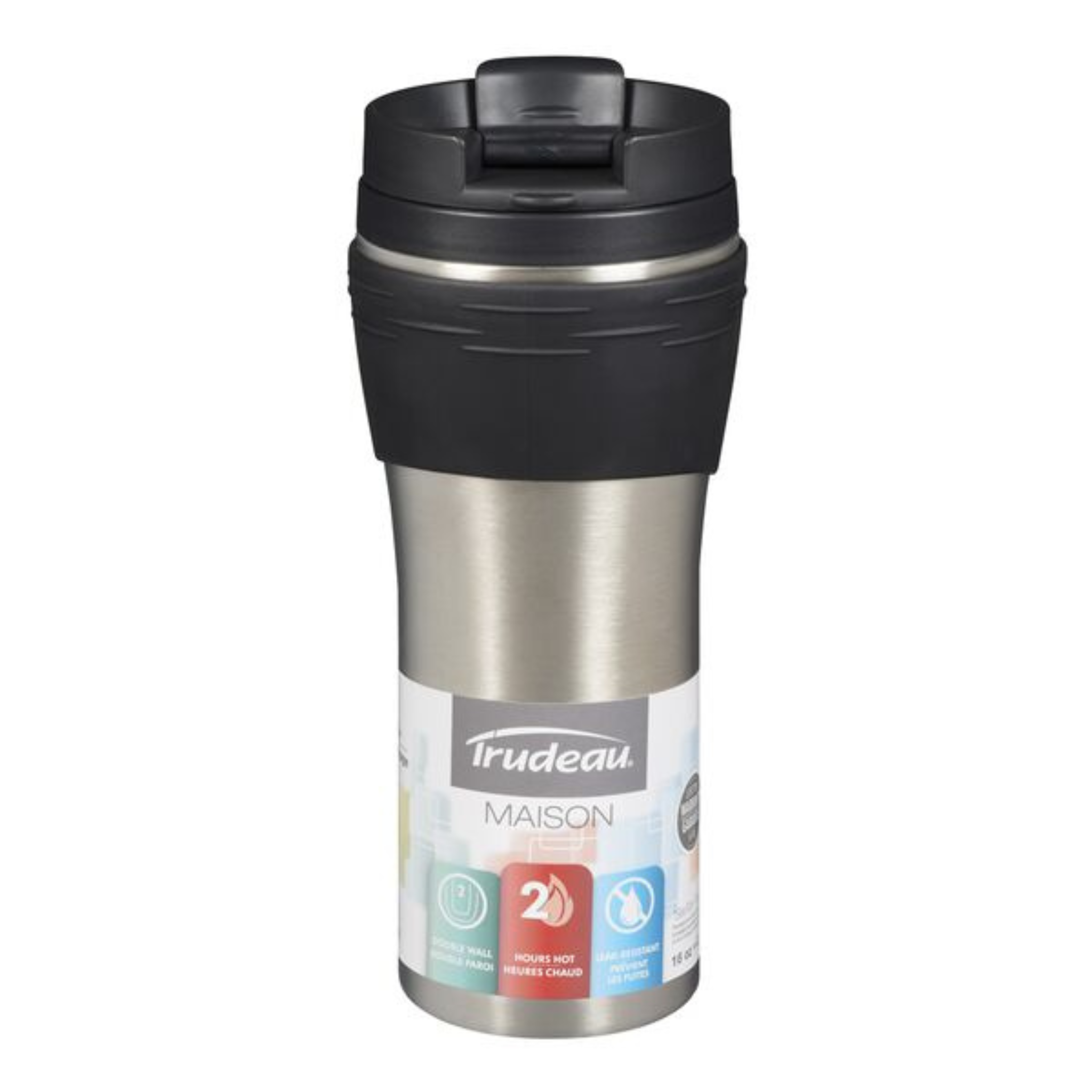 Tasse de voyage en acier inoxydable Erin 16oz - Trudeau