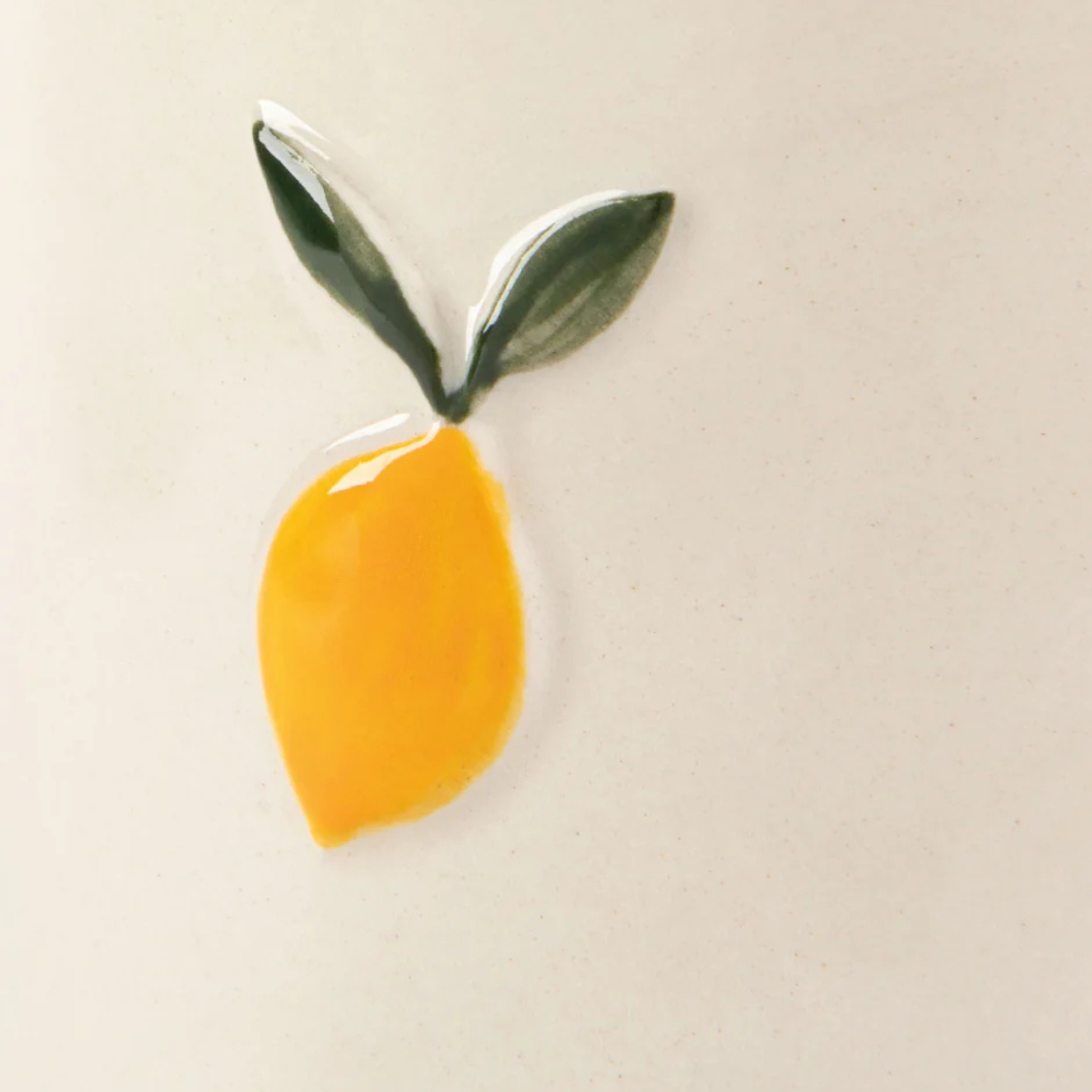 Tasse en grès avec citron en relief 473 ml - Danica