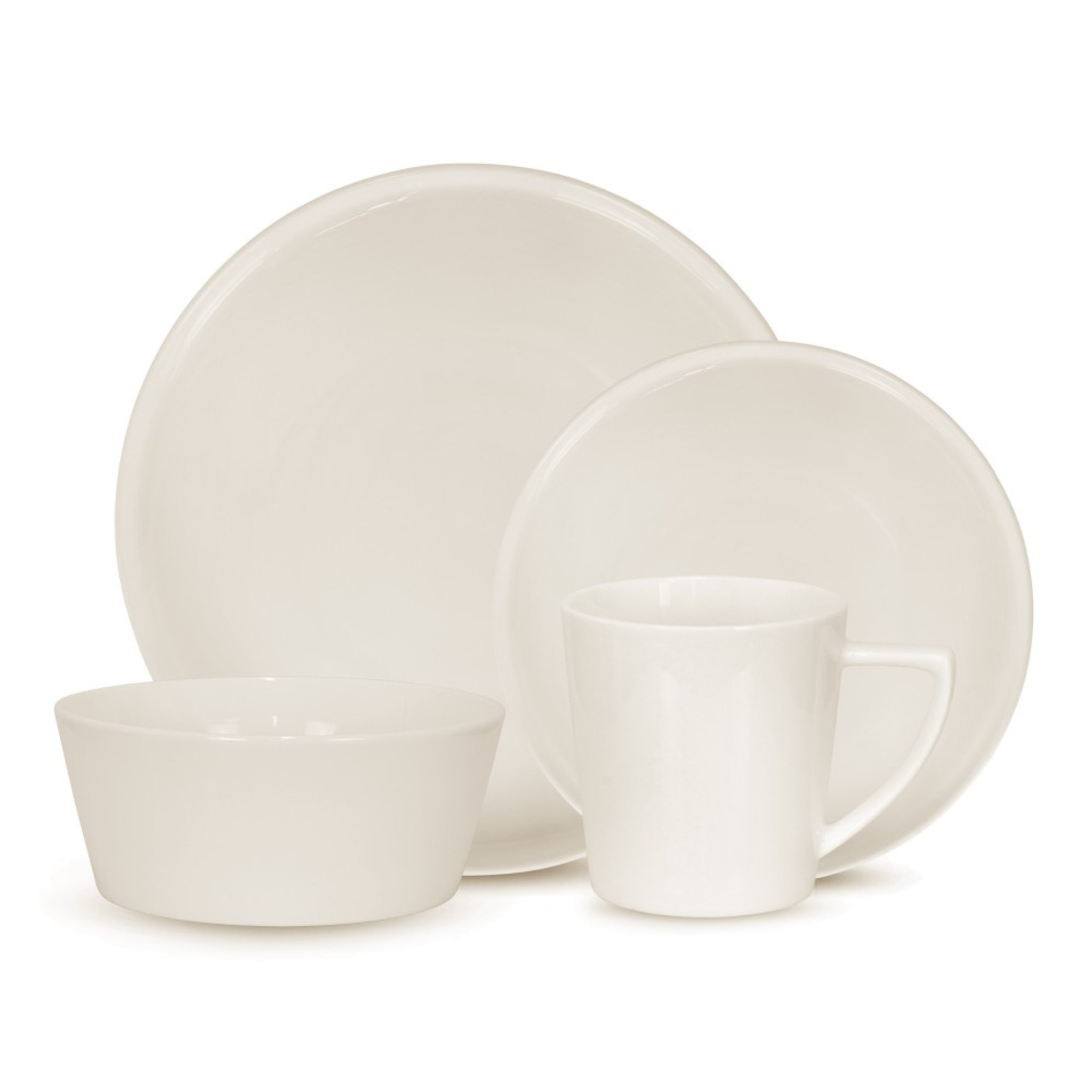 Ensemble de vaisselle Loft Blanc 16 pièces