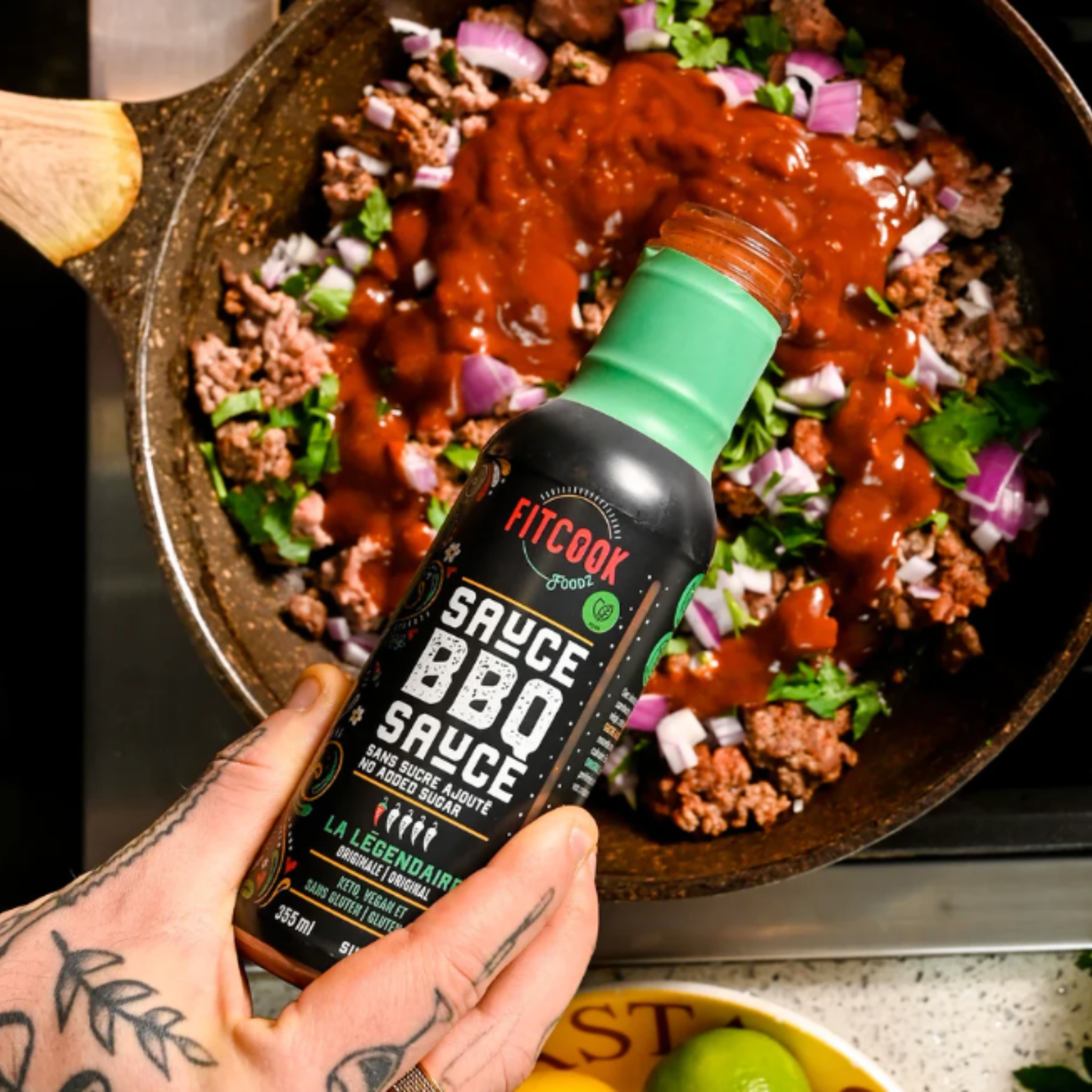 Sauce BBQ sans sucre La Légendaire 340ml - Le Fit Cook