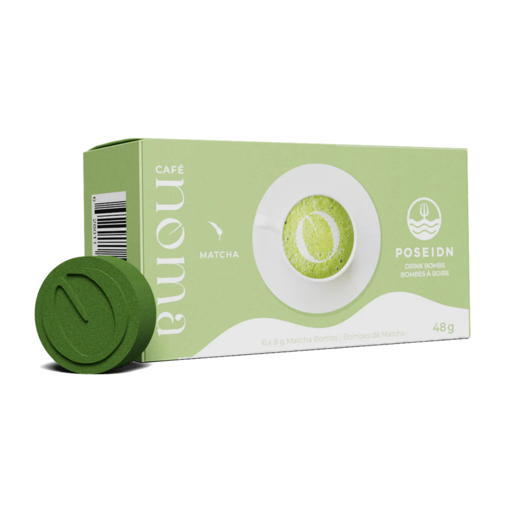 Ensemble de 6 bombes à boire Matcha - Poseidn