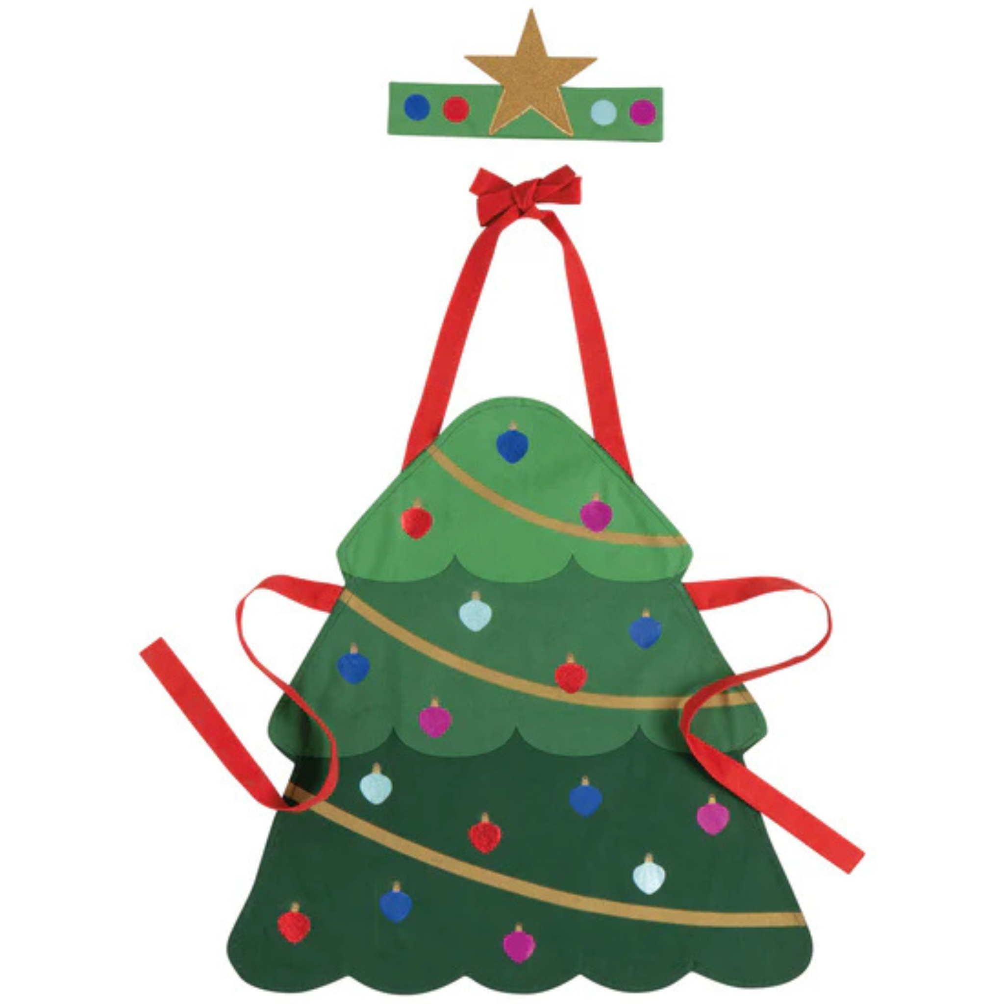 Ensemble tablier et chapeau pour enfant Sapin de Noël - Danica