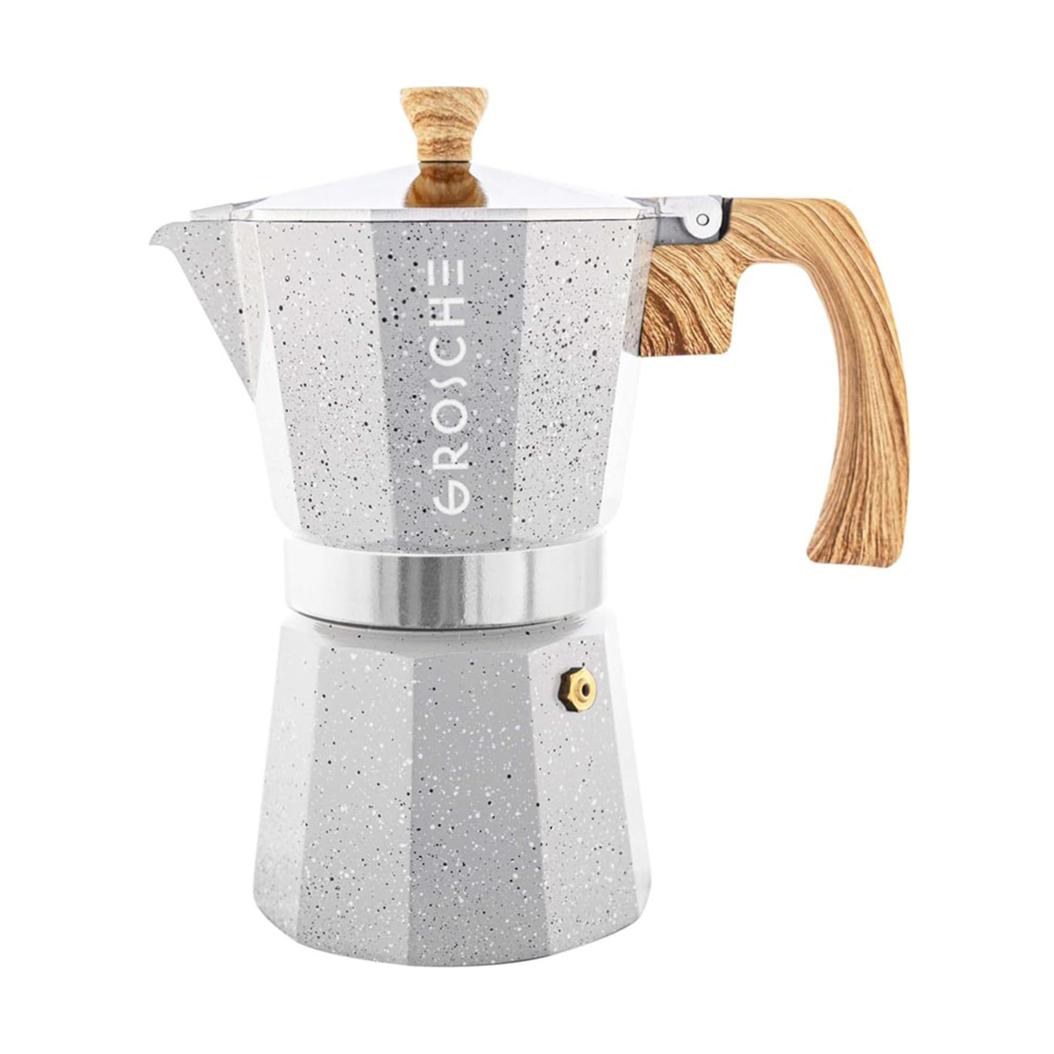 Cafetière à espresso Moka italienne Milano 9 tasses Grise - Grosche