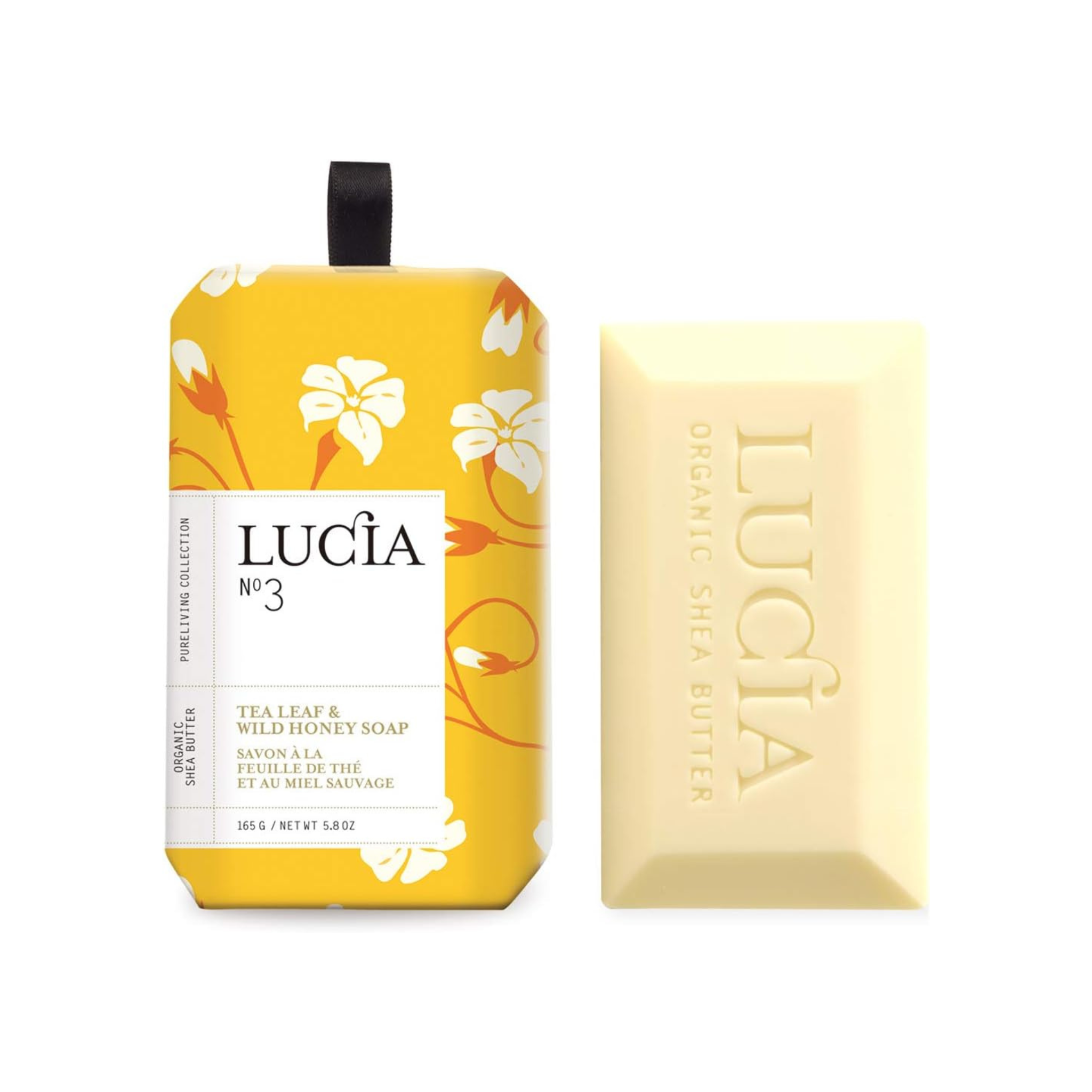 Savon solide beurre de karité bio thé et miel sauvage 82 g – Lucia