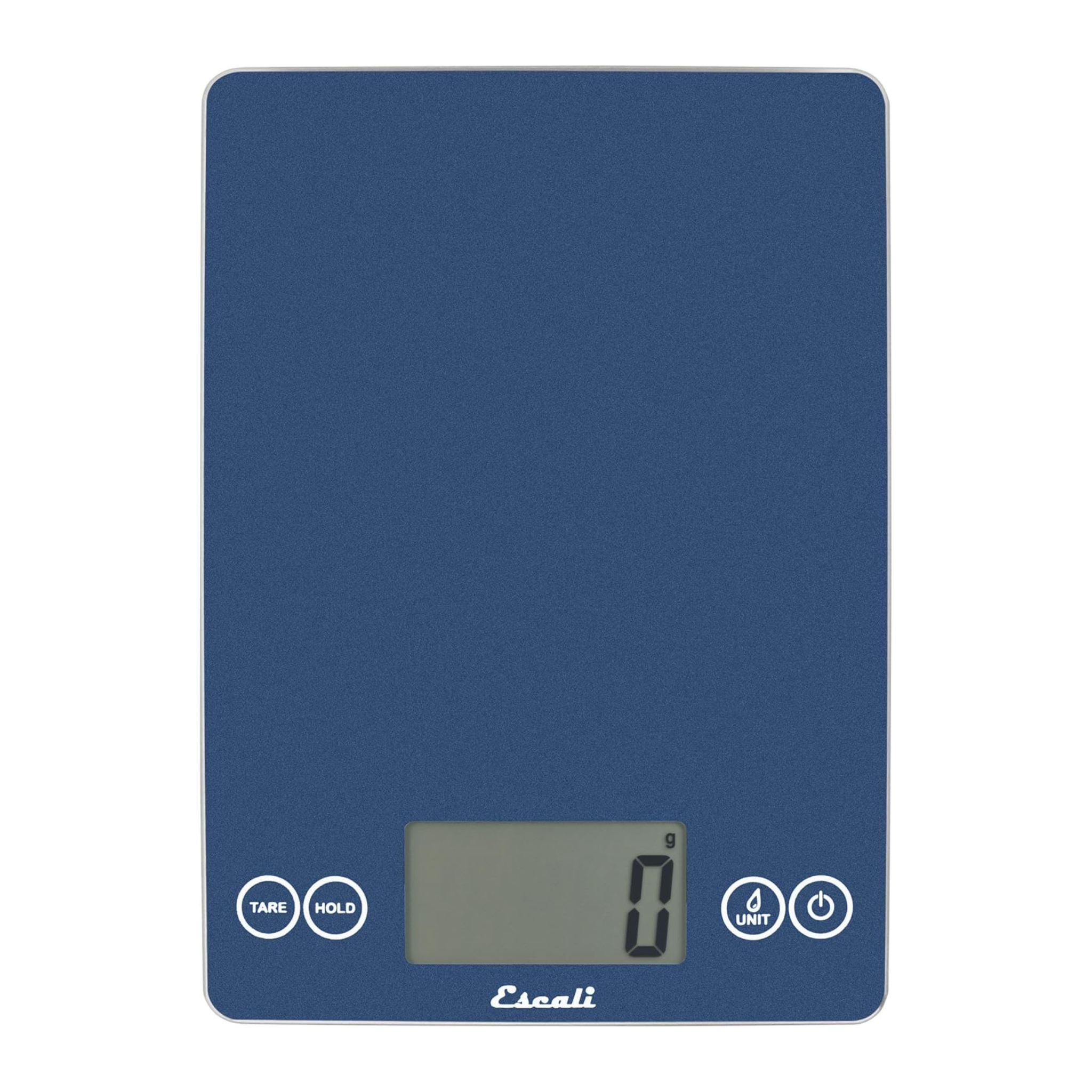 balance de cuisine numérique escali arti bleu vue de dessus