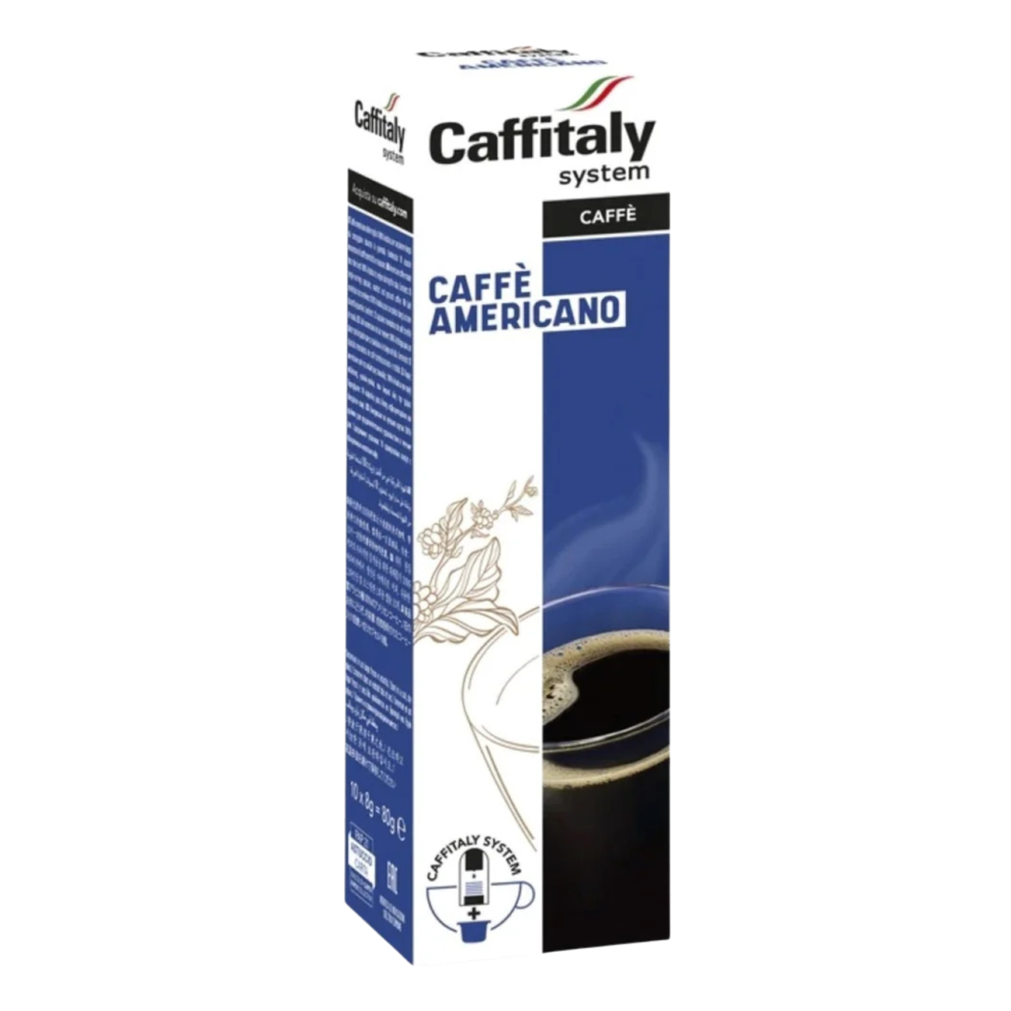 Boîte de 10 capsules de café Americano - Caffitaly