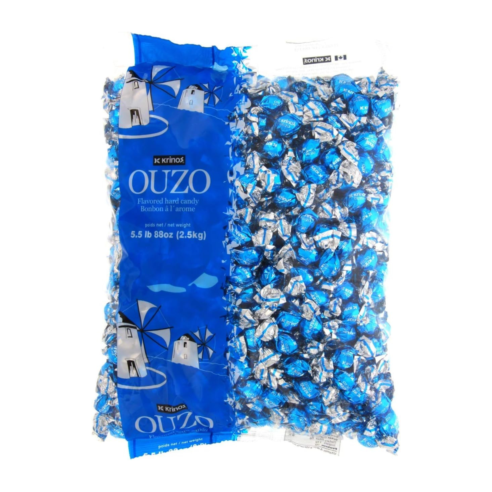 Bonbons durs aromatisés à l'ouzo 2.5kg - Krinos